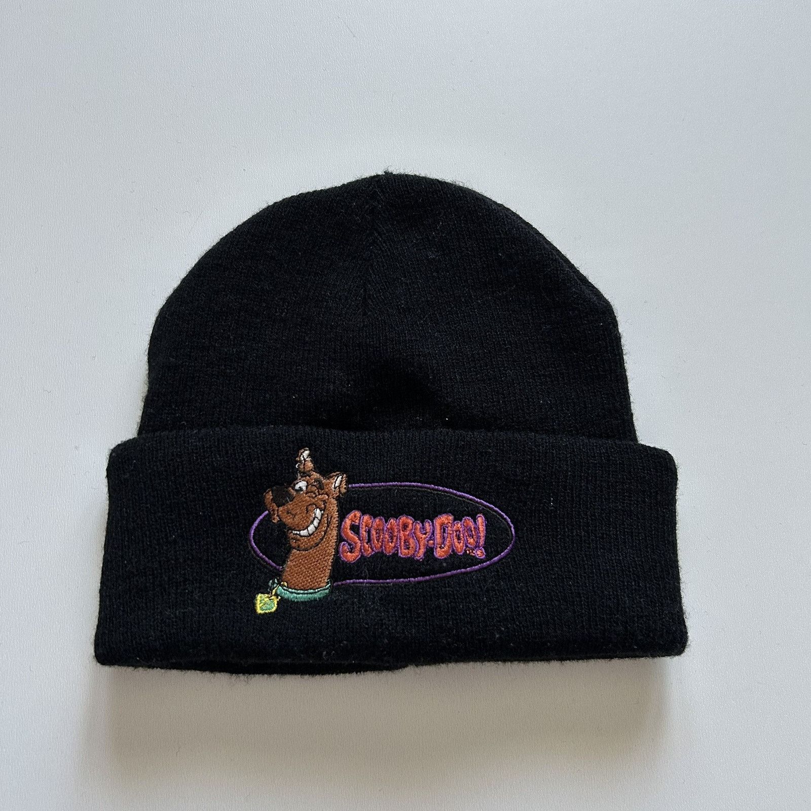 Vintage 90s Scooby-Doo! Cartoon Network Beanie Hat Black USA