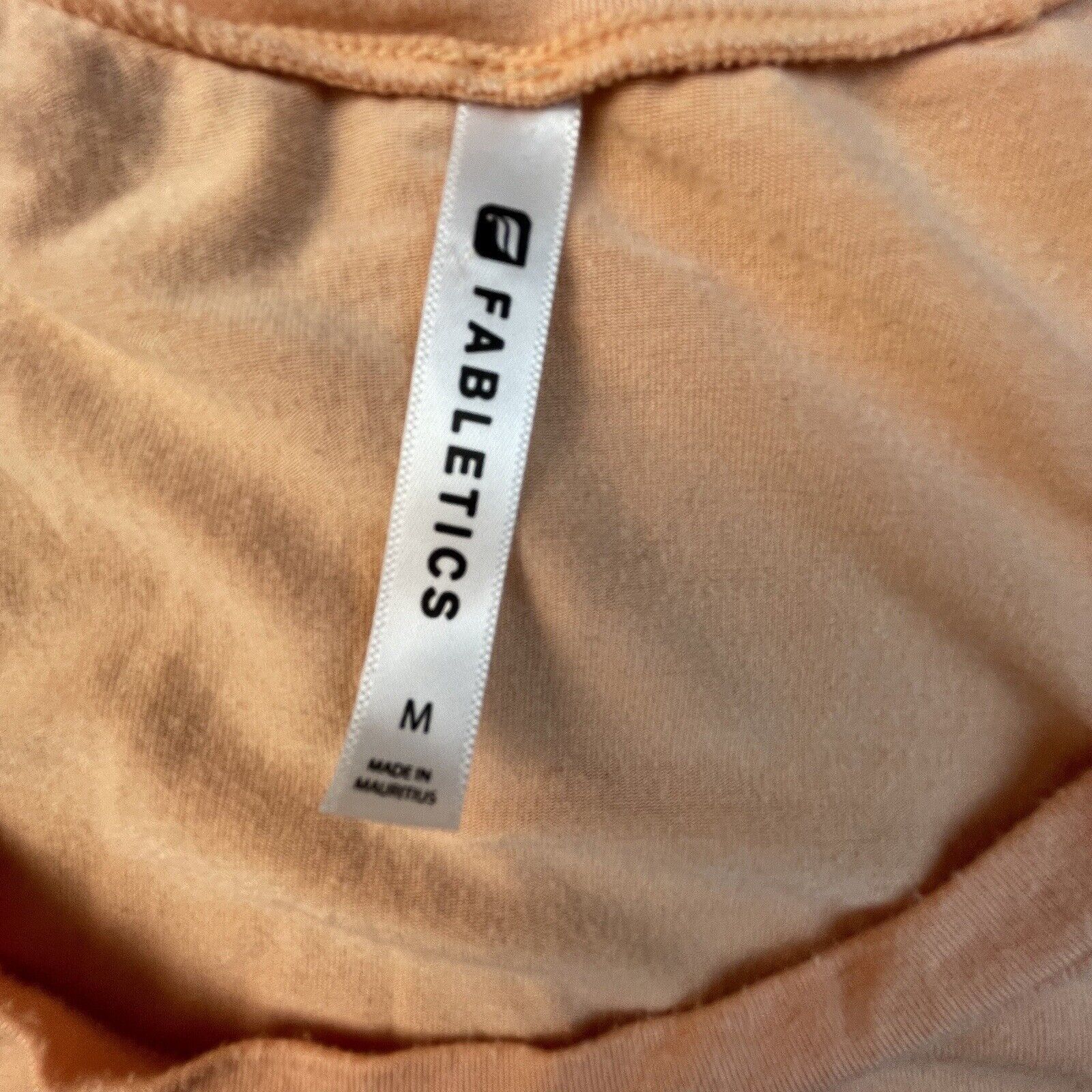 Fabletics Fabletics Tank Womens Medium Orange Workout Cut Out Back Tie Size M / US 6-8 / IT 42-44 - 4 Thumbnail