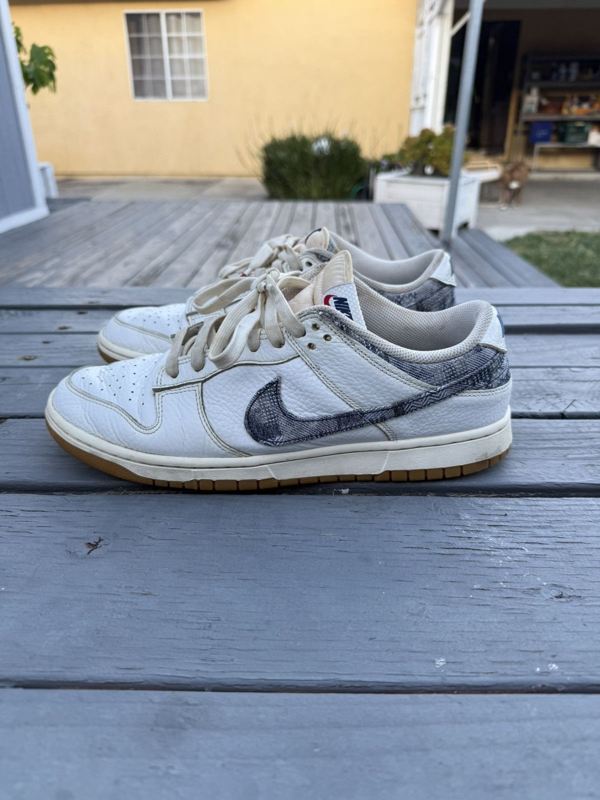 Nike Nike Dunk Low Washed Denim Size US 11.5 / EU 44-45 - 2 Thumbnail