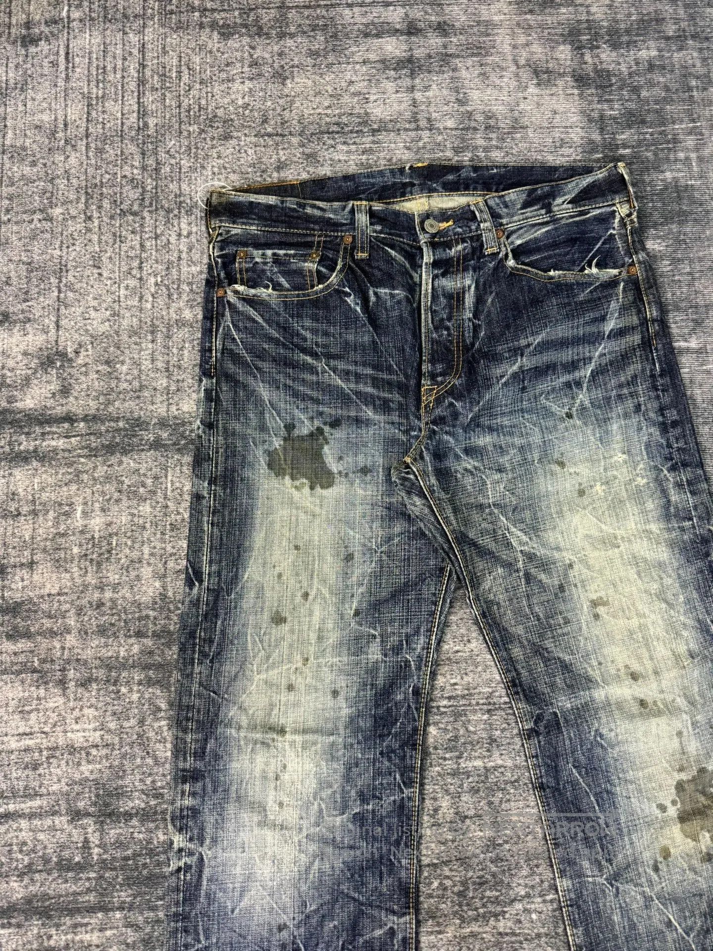 Vintage Vintage ETERNAL 00s Washed Retro Blue Jeans. Size US 35 - 3 Thumbnail