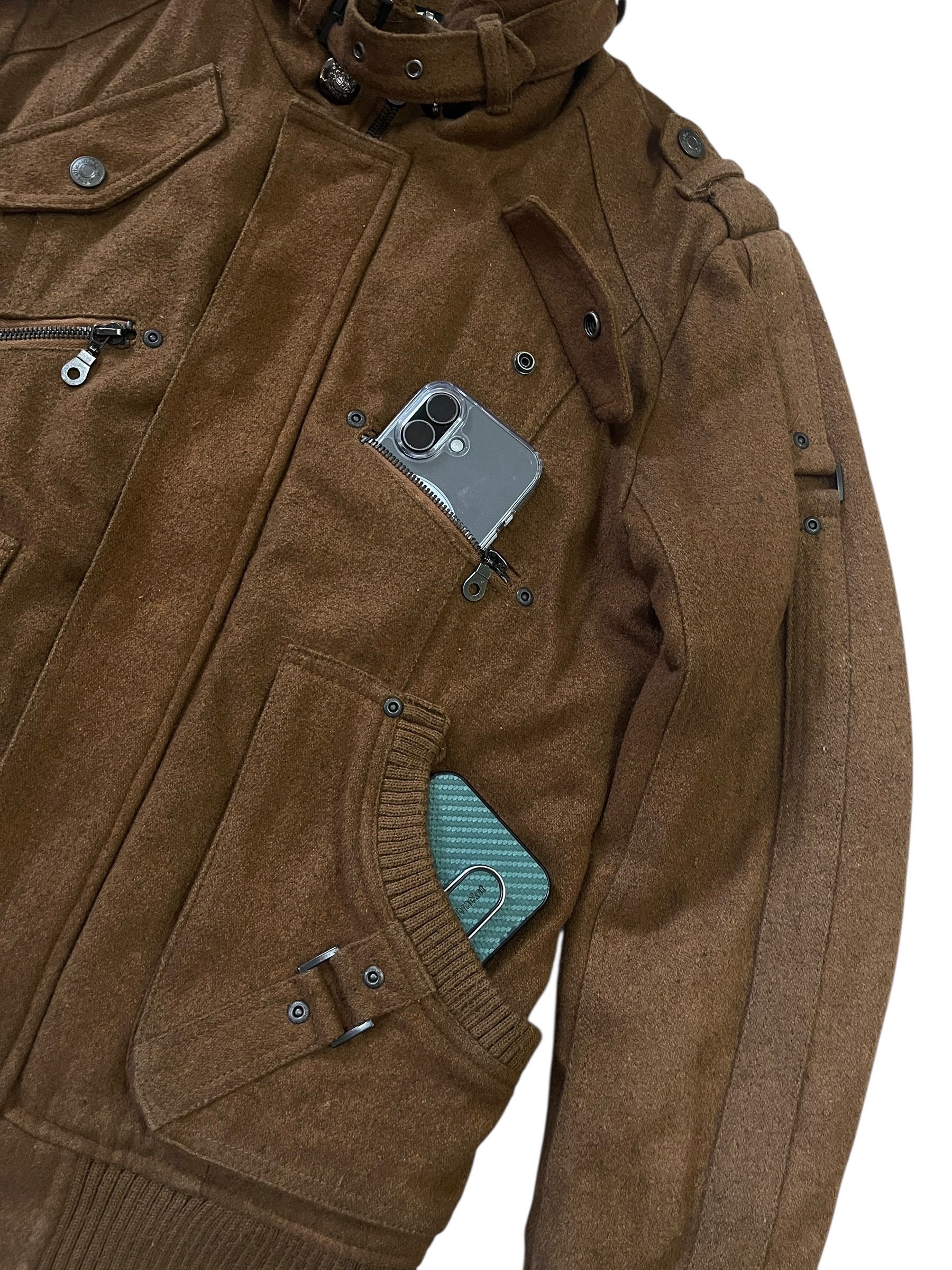 In The Attic In The Attic Brown Utility Military Style Wool Jacket Size US L / EU 52-54 / 3 - 7 Thumbnail