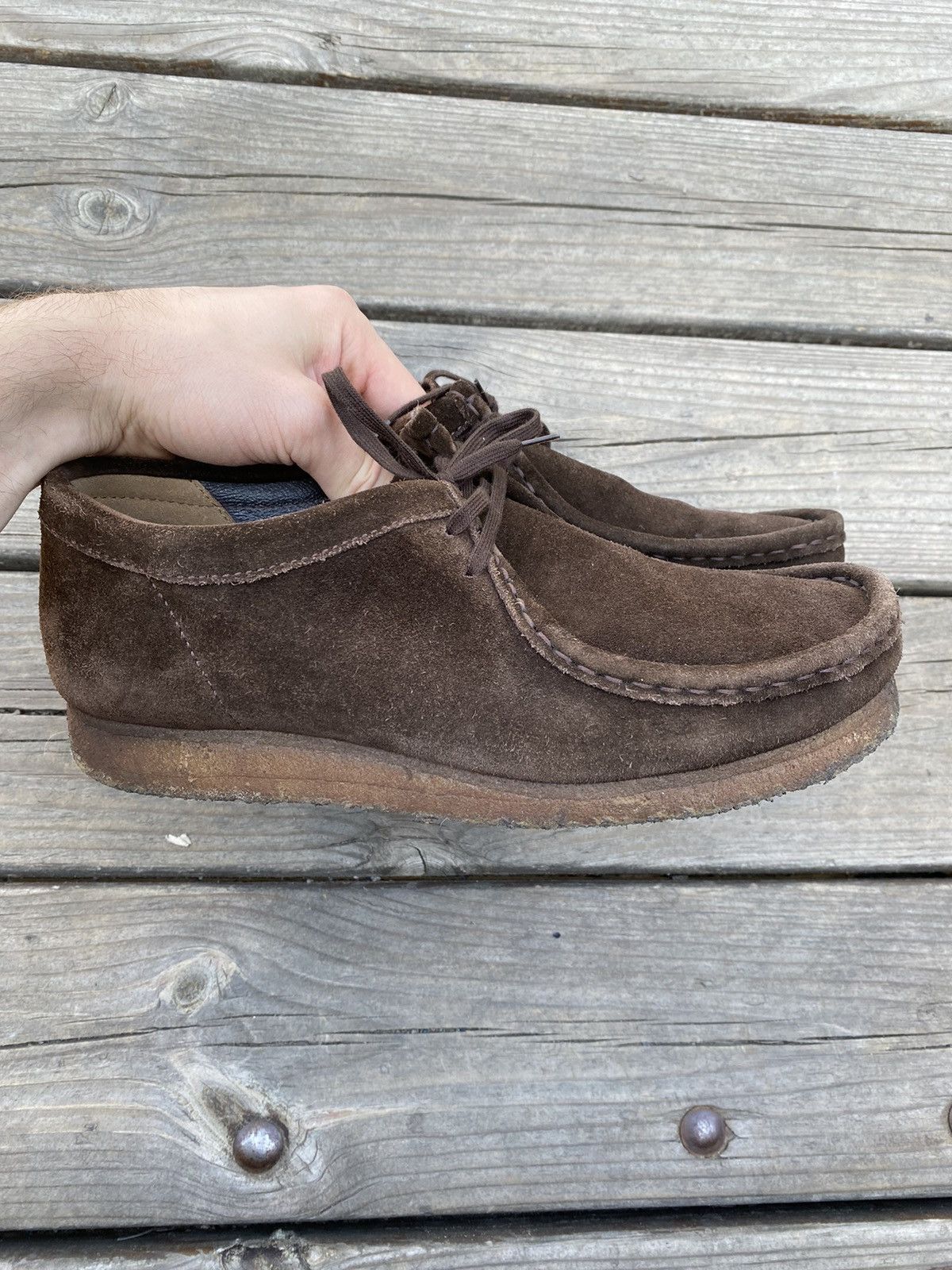 Clarks × Vintage Vintage Clarks Wallabees Suede Size US 9.5 / EU 42-43 - 4 Thumbnail