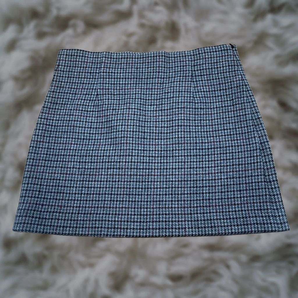 Zara Zara Skirt Women's Size S Small Wool Blend Short Above Knee Length Pencil Gray Size 28" / US 6 / IT 42 - 1 Thumbnail