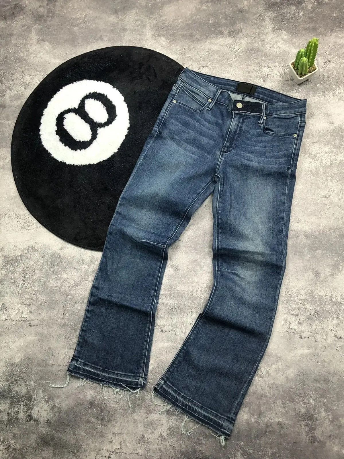 Rta RTA Very Rare Blue Flared Jeans Avantgarde Hype Streetwear Size 28" / US 6 / IT 42 - 2 Thumbnail