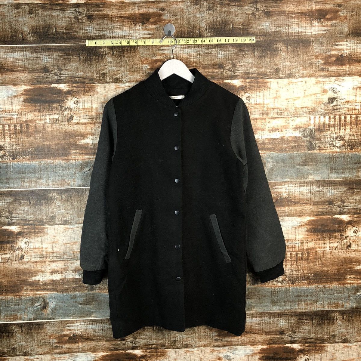 Ciaopanic Ciao Panic Black Long Bombers Jacket #A1307 Size S / US 4 / IT 40 - 1 Thumbnail