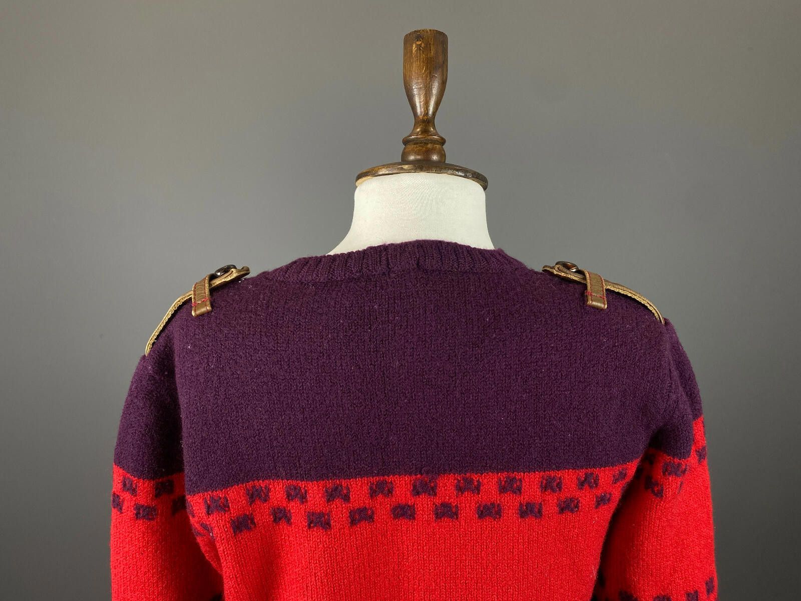 Iceberg Ladies Iceberg Multicolor Leather Inserts Sweater Size M Size M / US 6-8 / IT 42-44 - 6 Thumbnail