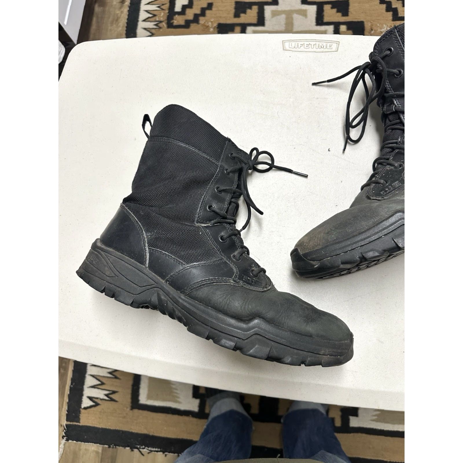 Tactical Men's Speed Urban Side Zip Combat Boot Black