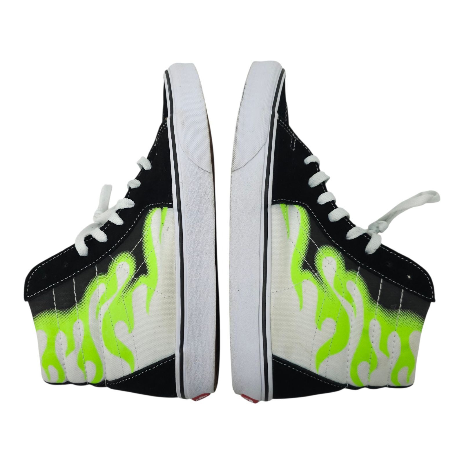 Vans Vans Sk8-Hi Green Flame Black White Sneaker Men 9 Women 10.5 Size US 9 / EU 42 - 5 Thumbnail