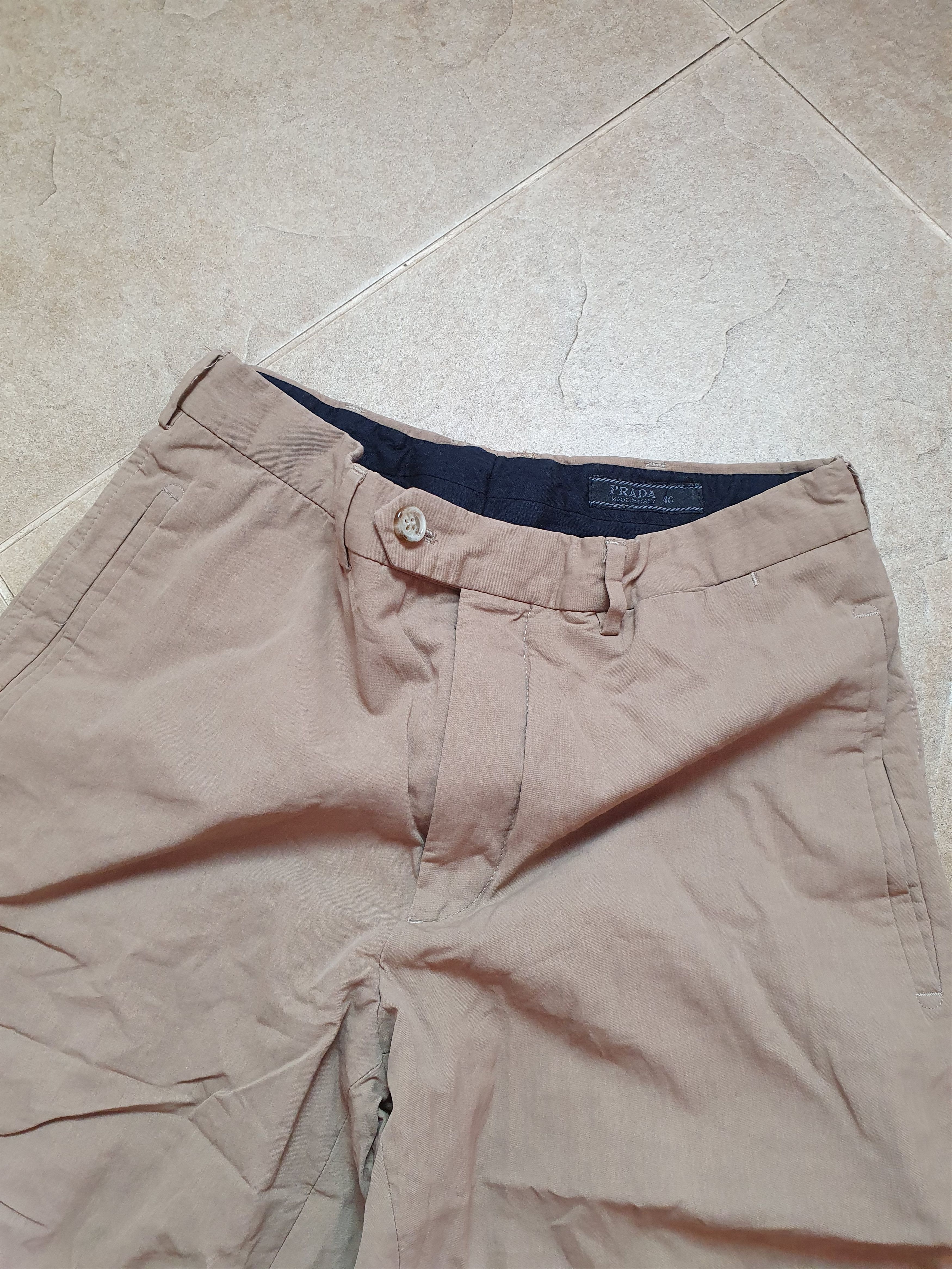 Prada Women's Prada capri pants chinos breeches beige size 46 Size 32" / US 10 / IT 46 - 19 Thumbnail