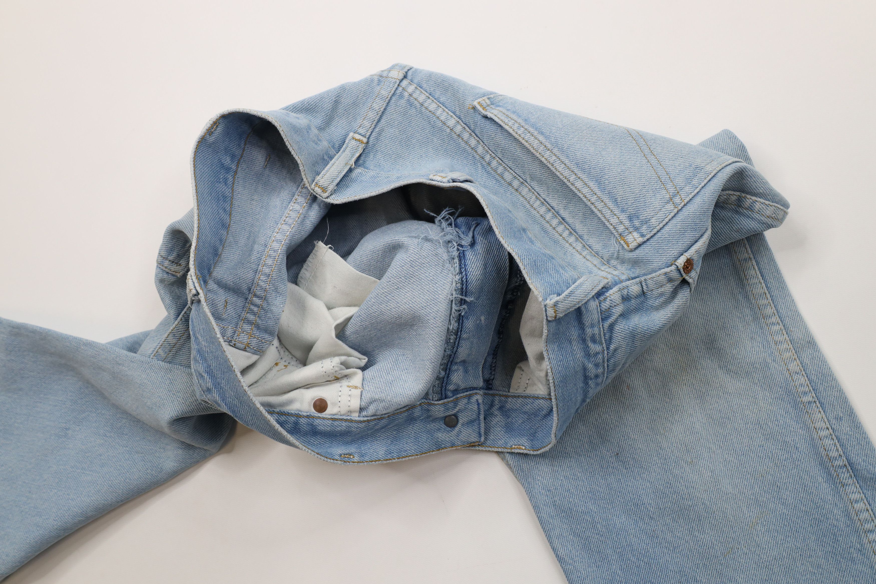Vintage Vintage 70s Streetwear Flared Wide Leg Denim Jeans USA Size US 34 / EU 50 - 10 Thumbnail