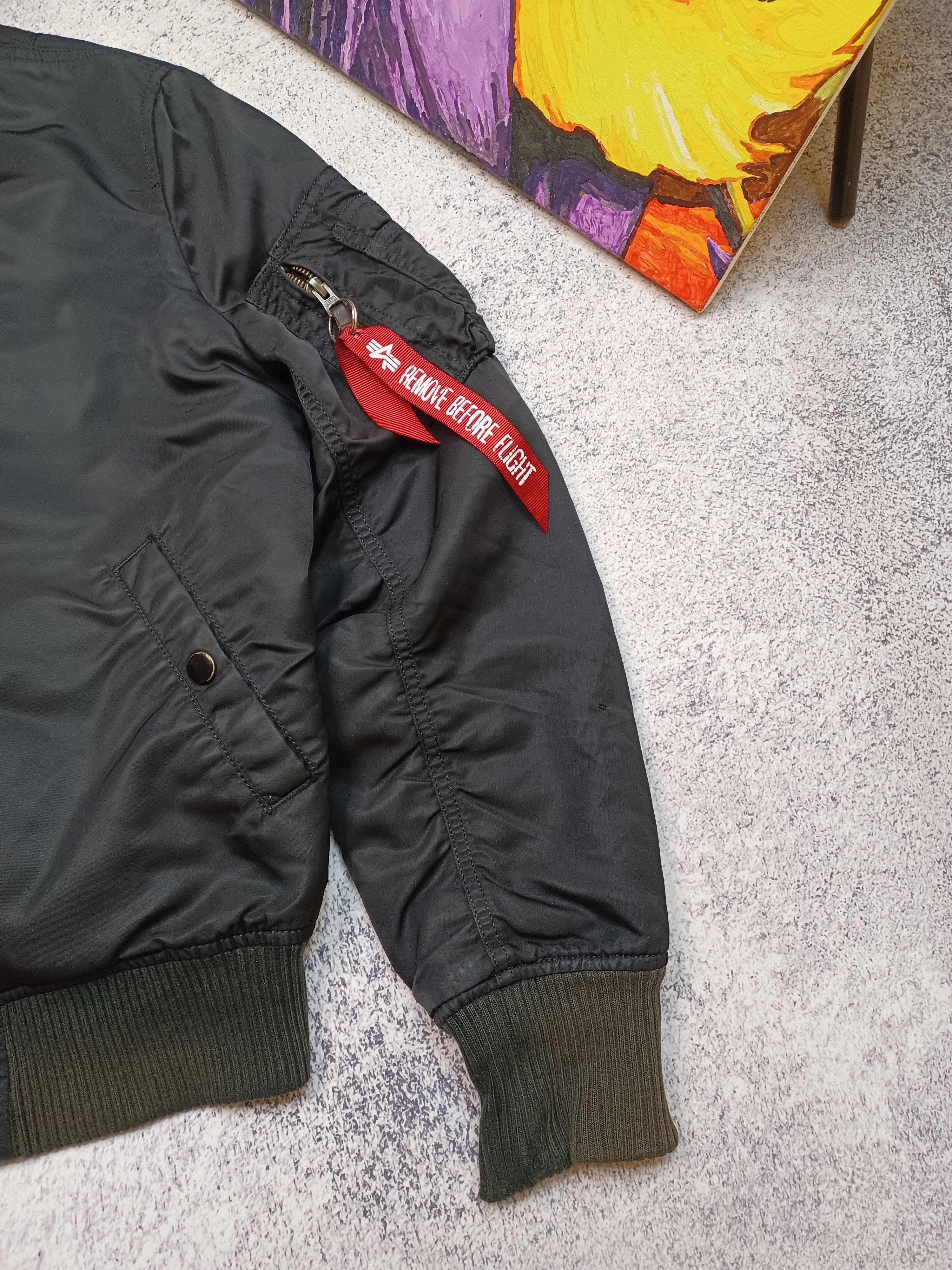 Alpha Industries × Vintage Alpha Industries Bomber Jacket Black S Size US S / EU 44-46 / 1 - 6 Thumbnail