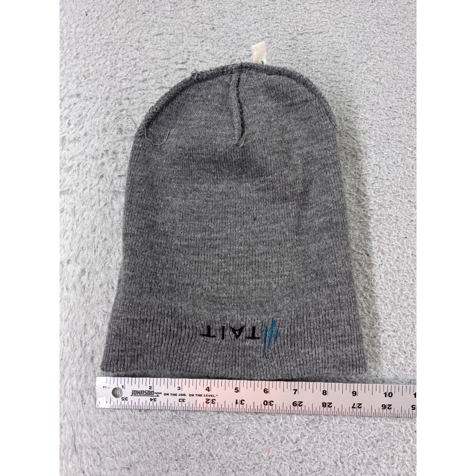 Port & Company Port & Company Beanie Adult One Size Gray Knit Acrylic Logo Ski Construction Mens Size ONE SIZE - 4 Thumbnail