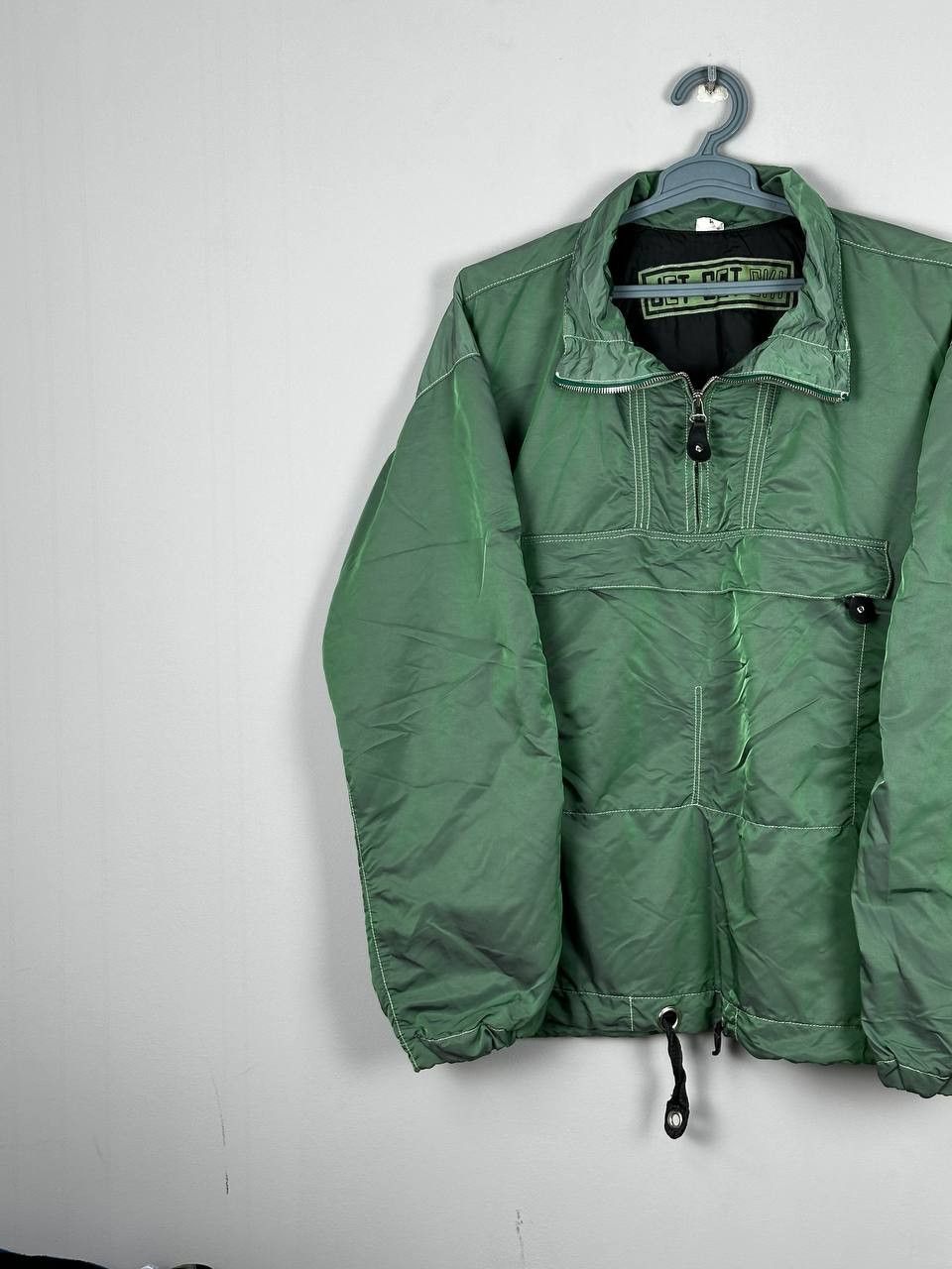 JET SET Vintage JET SET Nylon Metal Ski Green Anorak Light Jacket Size US XL / EU 56 / 4 - 2 Thumbnail