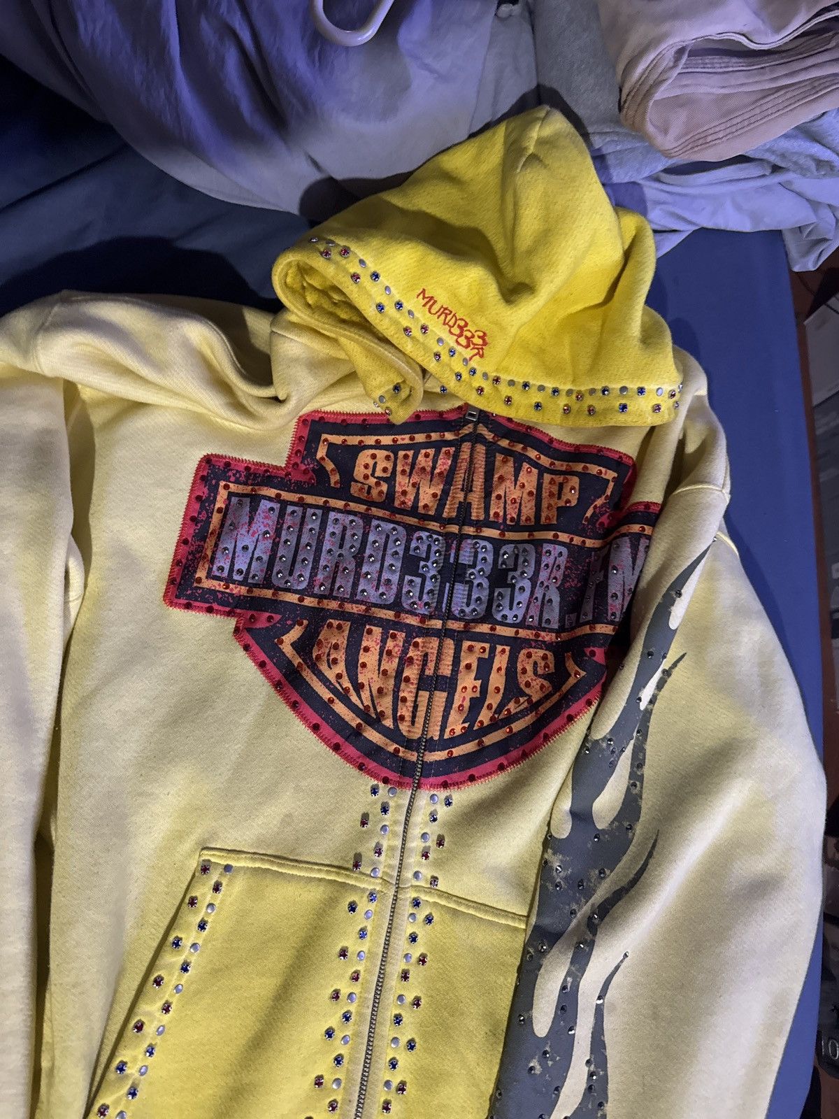 murd333r.fm Murd333r.fm chopper hoodie Size US XXL / EU 58 / 5 - 1 Thumbnail