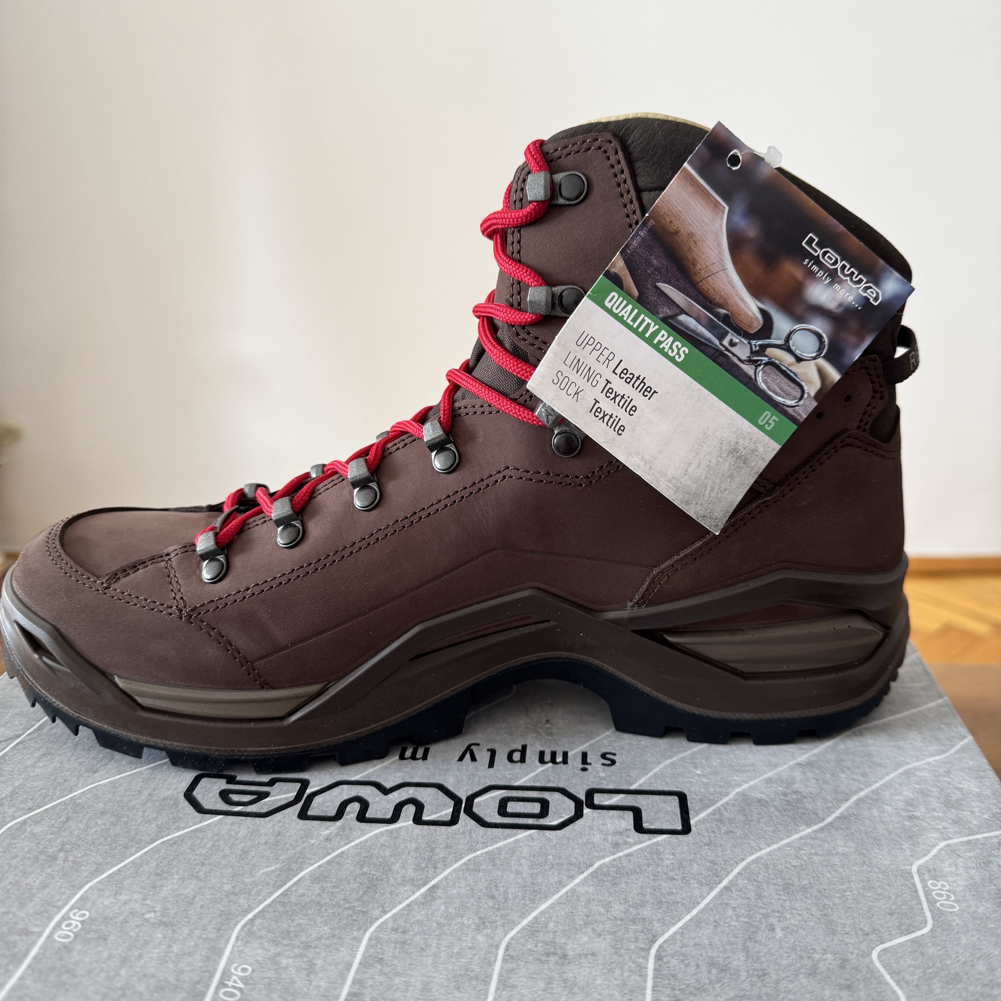 LOWA LOWA Renegade 100 Years GTX Mid Mens Trekking Boots 43.5 /10 Size US 10 / EU 43 - 1 Thumbnail