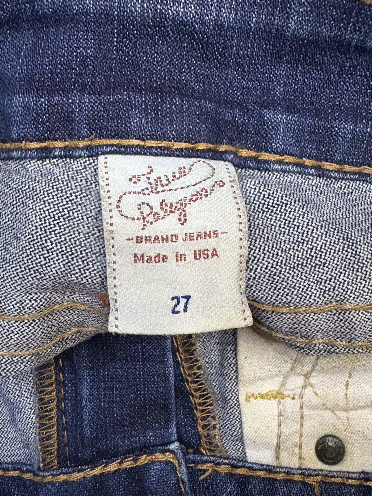 True Religion Vintage True Religion Blue Wash Skinny Fit Jeans Size 30" / US 8 / IT 44 - 10 Thumbnail