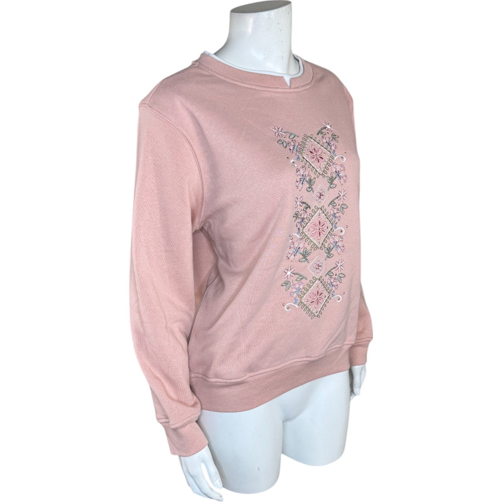 Other Hasting & Smith Rosemist Sweatshirt Embroidered Pullover Size M / US 6-8 / IT 42-44 - 3 Thumbnail