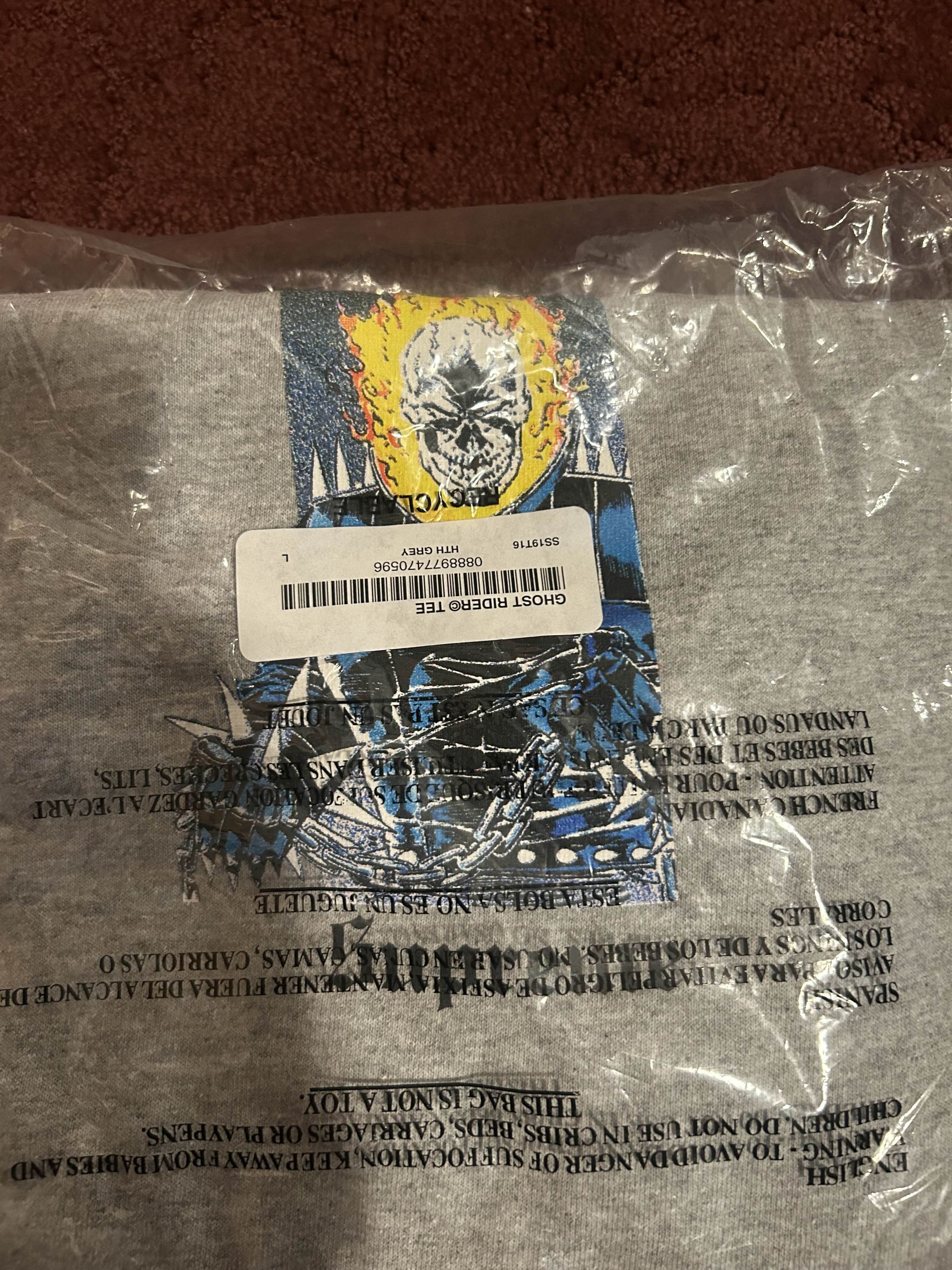 Supreme '19 Supreme Ghost Rider Tee Size US L / EU 52-54 / 3 - 2 Thumbnail