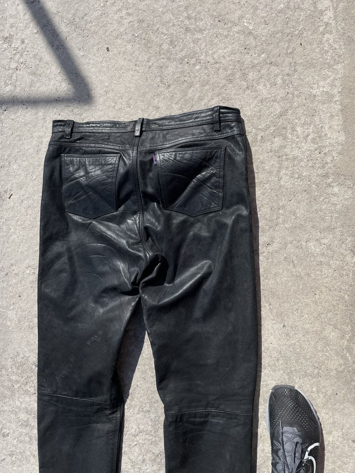Genuine Leather Leather Vintage Avant Garde Y2K Hype Opium Pants Offset Size US 34 / EU 50 - 5 Thumbnail