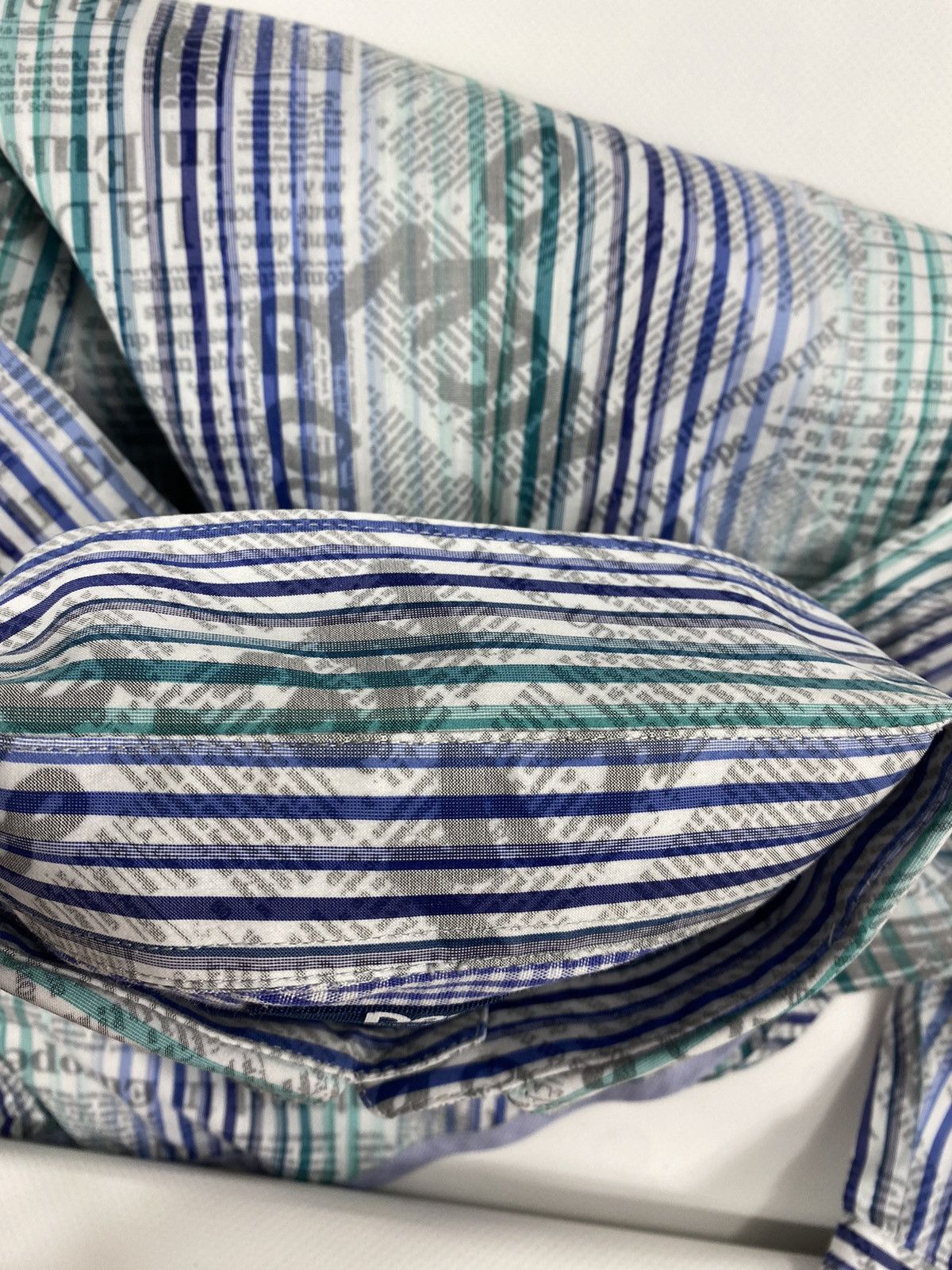 Desigual 🔥LASTDROP🔥 Newspaper Gazette Galliano Style Striped Shirt Size US S / EU 44-46 / 1 - 10 Thumbnail