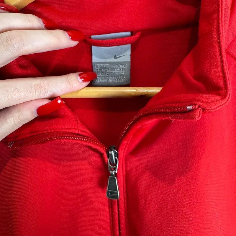 Nike Men’s Nike Track Jacket Red Blue Zip-Up Sportswear Size L Size US L / EU 52-54 / 3 - 4 Thumbnail