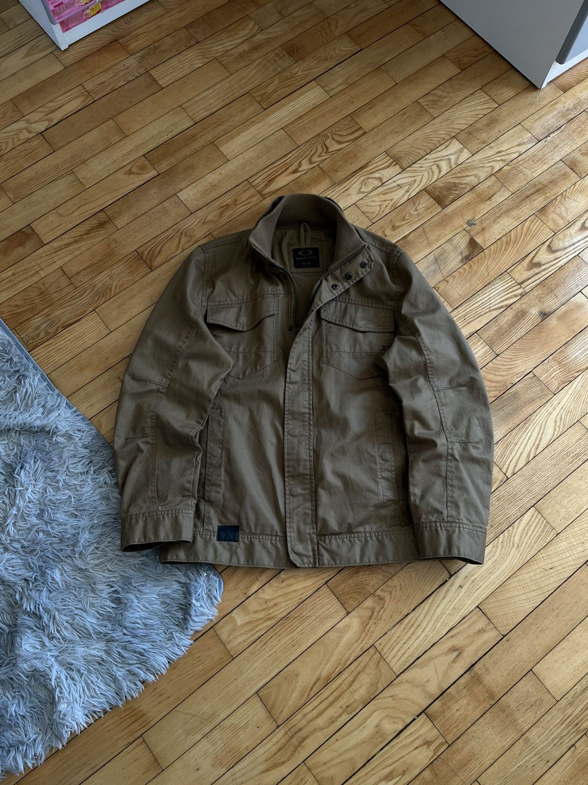 Oakley Oakley Waxed Jacket Olive Military Style Metal Logo Size M Size US M / EU 48-50 / 2 - 3 Thumbnail