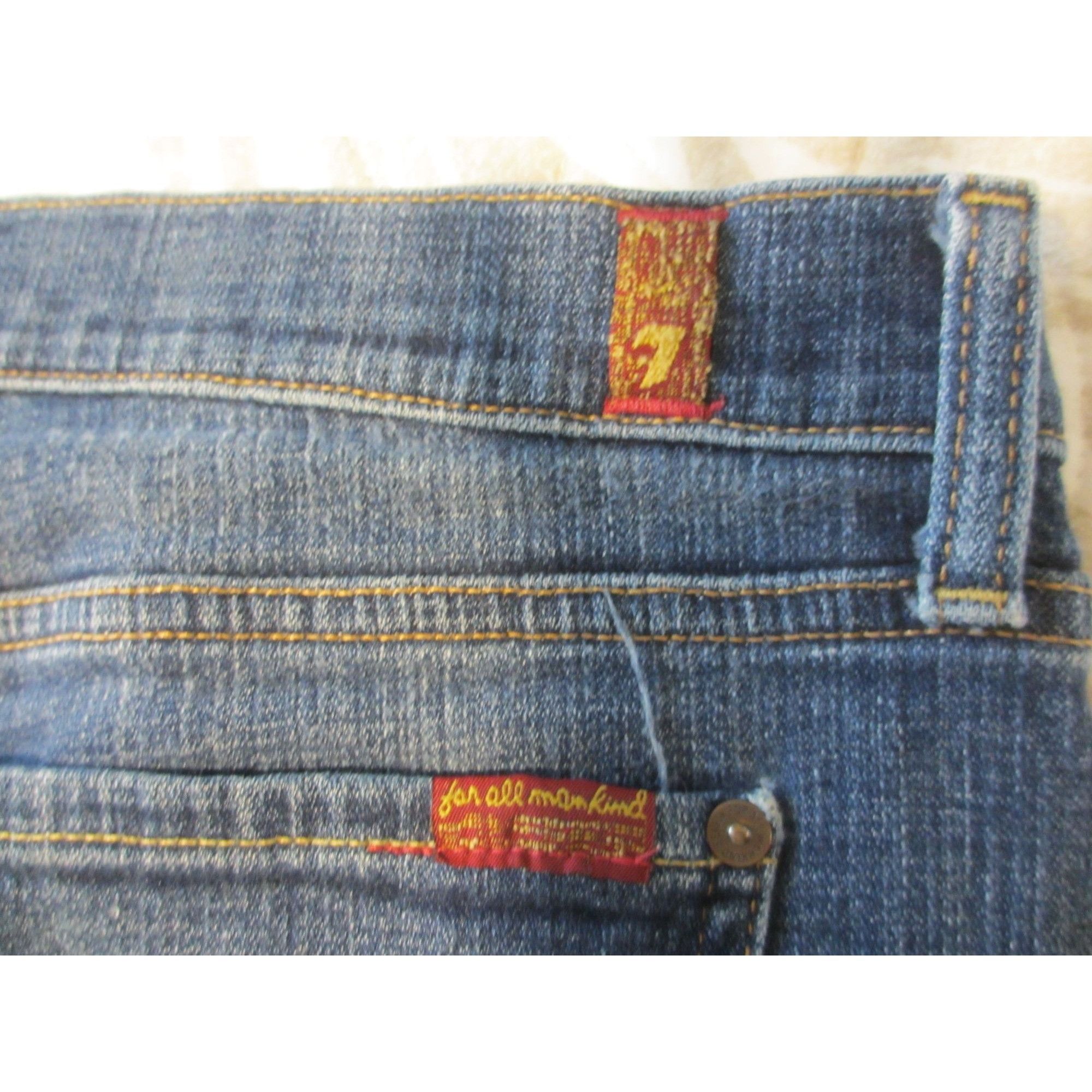 7 For All Mankind 7 FOR ALL MANKIND JOSEFINA SKINNY BOYFRIEND JEANS SIZE 32 Size 32" / US 10 / IT 46 - 3 Thumbnail