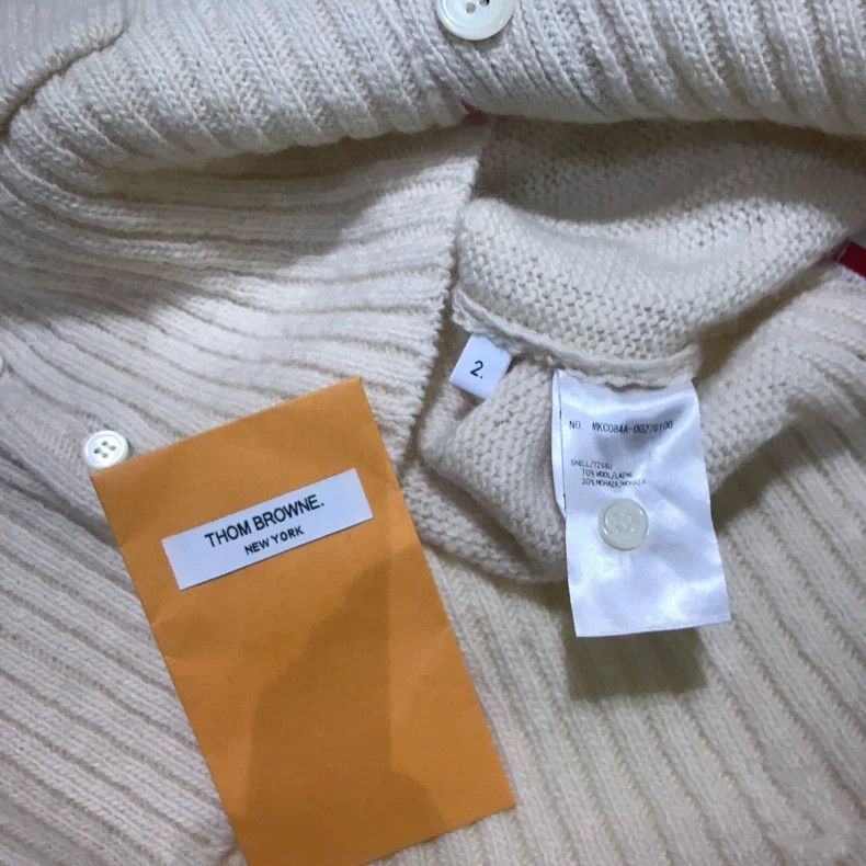 Thom Browne Thom Browne size2 Ma Hai Mao Woolen Open-Collar T-shirt Size US M / EU 48-50 / 2 - 4 Thumbnail