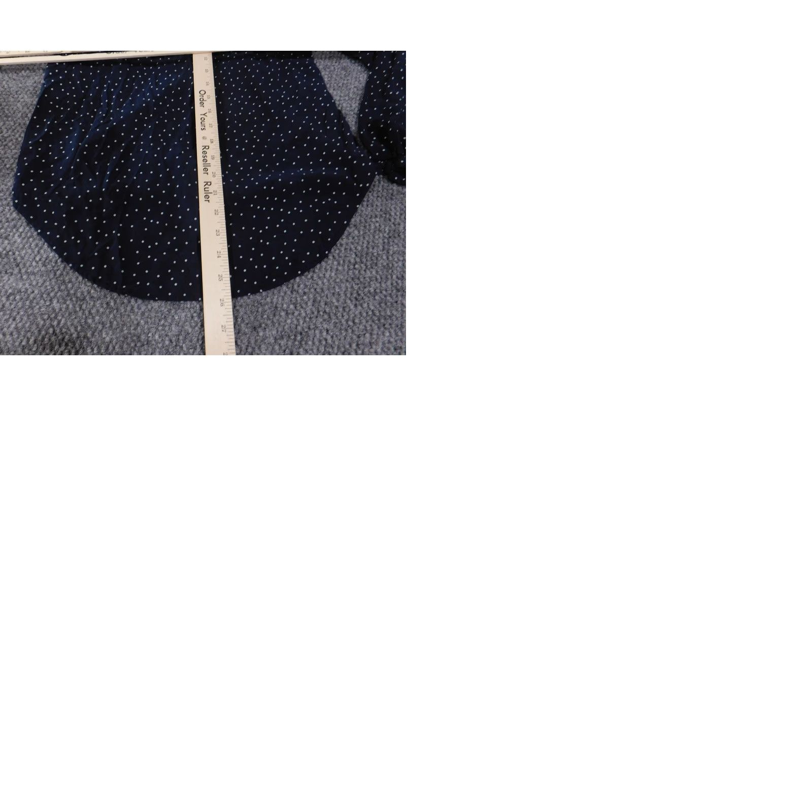 Loft LOFT Blouse Womens XS Blue Polka Dot 100% Cotton Henley Long Sleeve Basic Top Size XS / US 0-2 / IT 36-38 - 9 Thumbnail