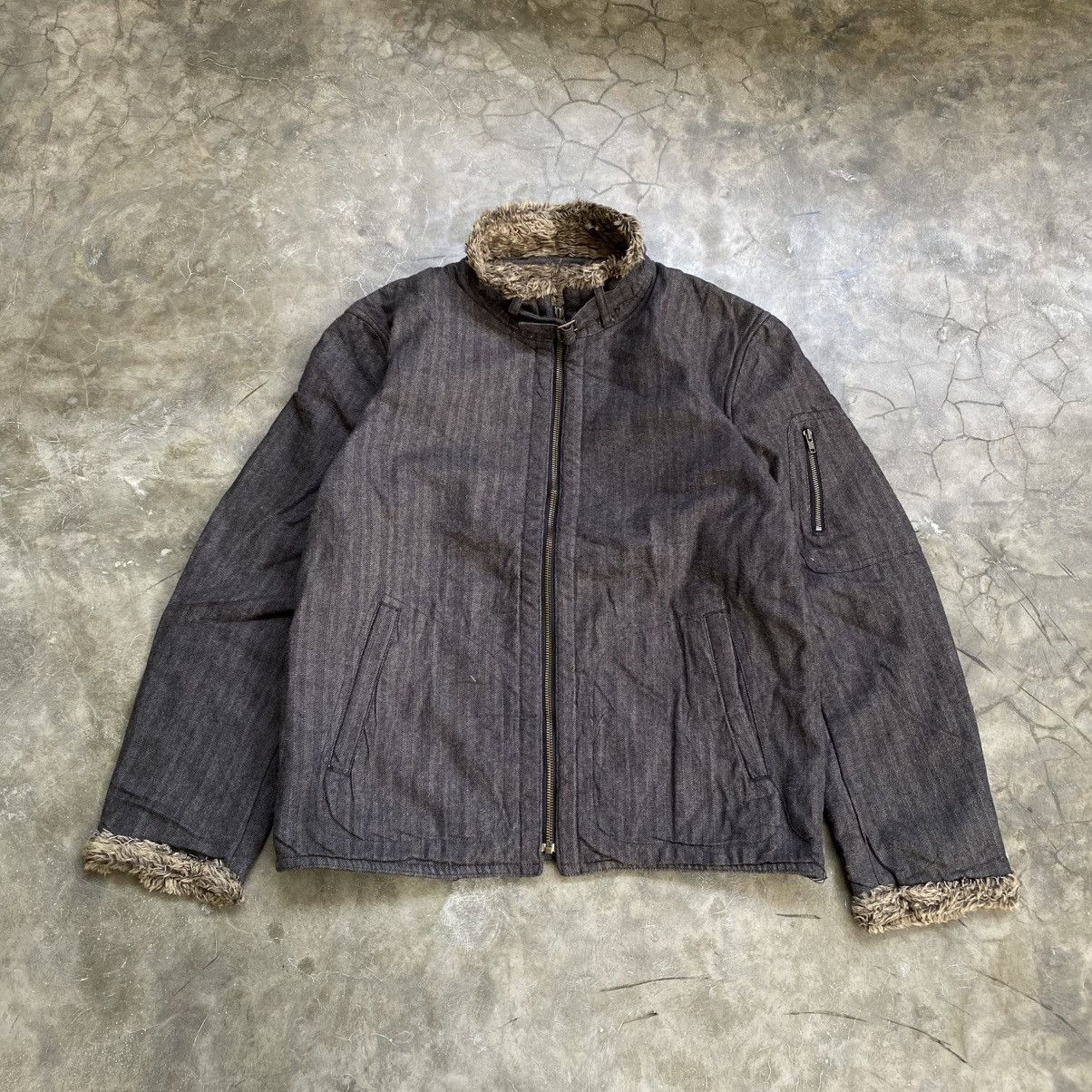 Tornado Mart 2000s Comme Ca Ism Vkei Style Trim Fur Jacket Size US XXL / EU 58 / 5 - 1 Thumbnail