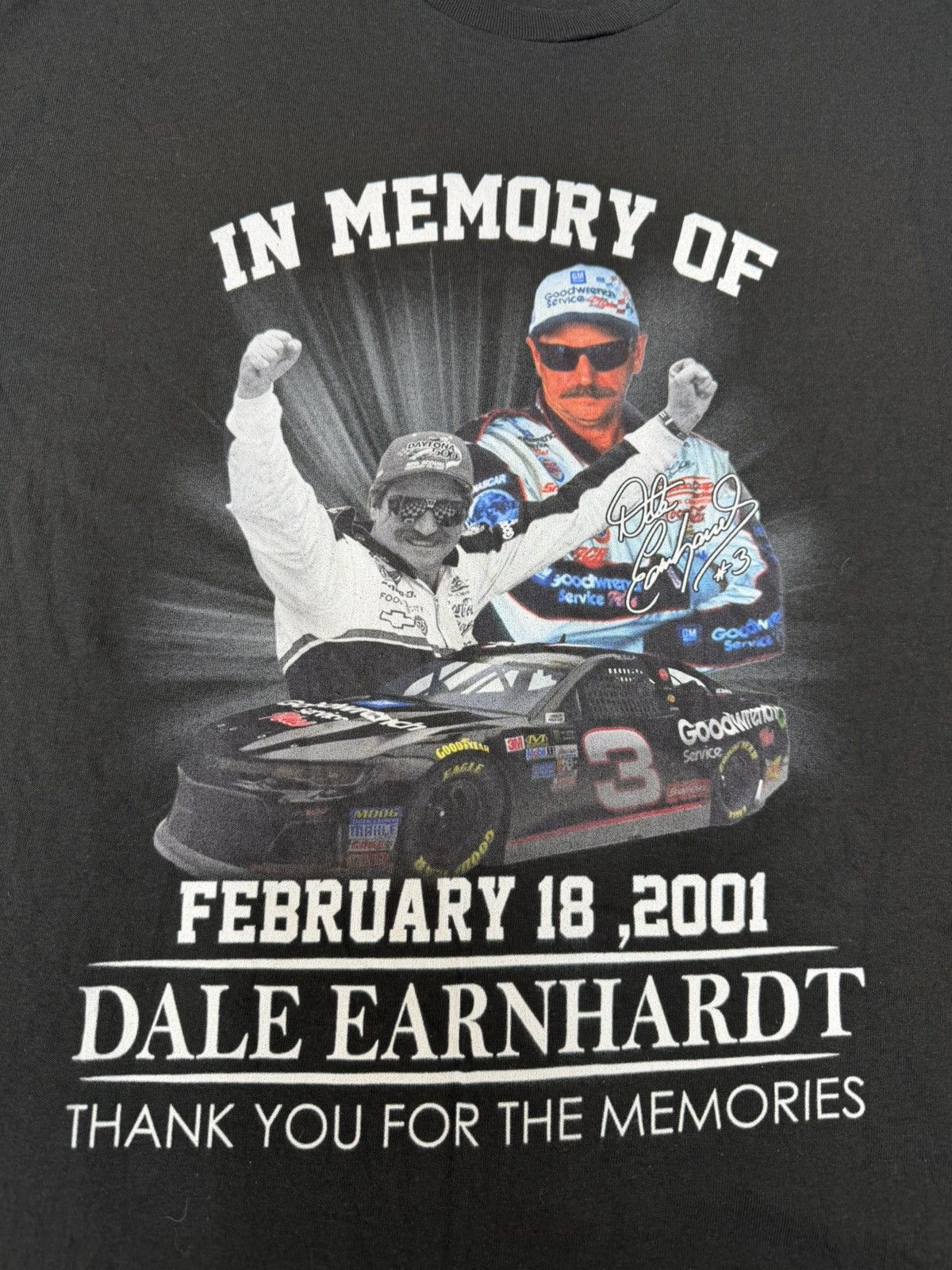 Delta Vintage 2001 Dale Earnhardt Memorial T-Shirt Size US XL / EU 56 / 4 - 2 Thumbnail