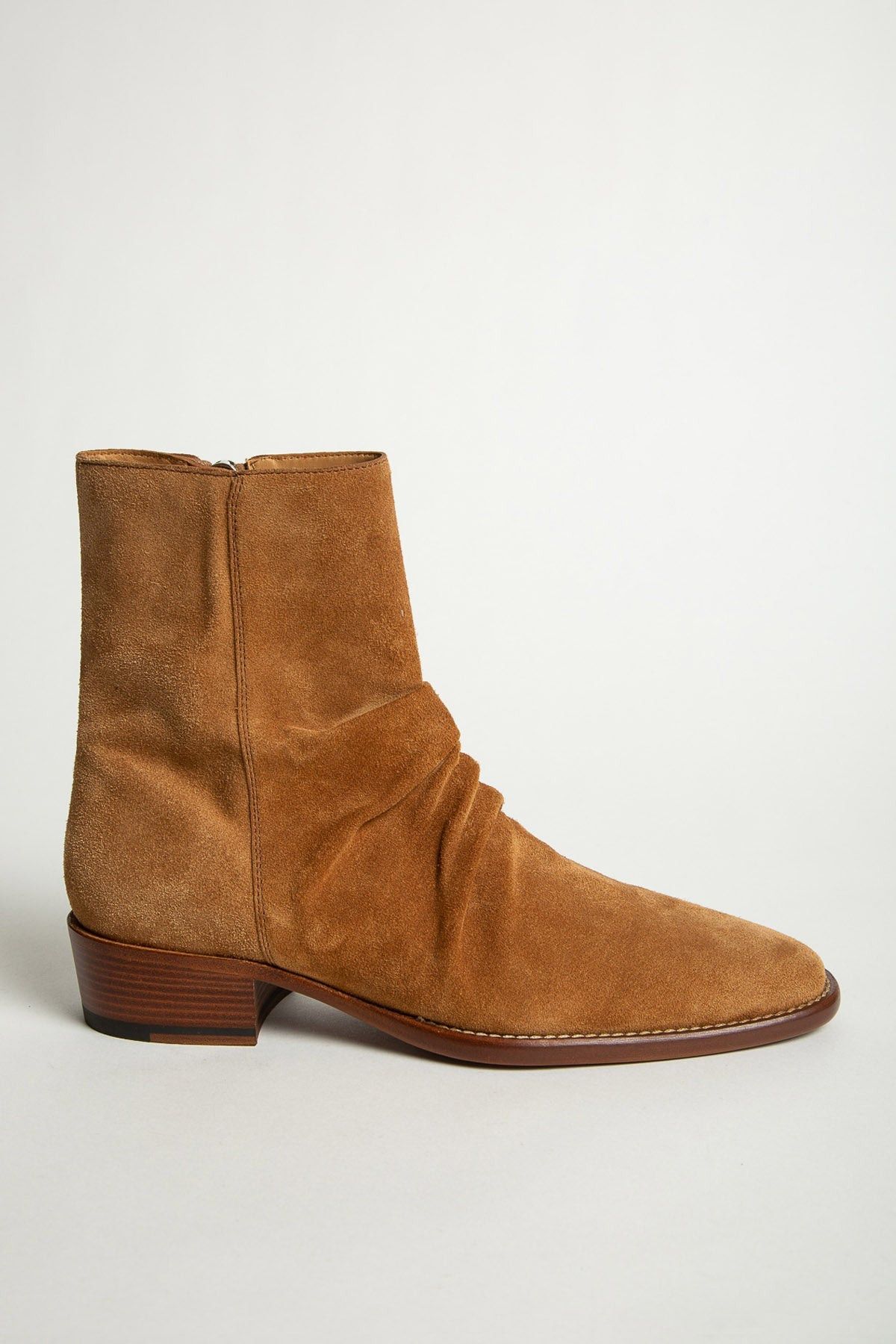 Amiri Amiri Skinny Stack Boots Brown Suede Side Zip size EU 42 