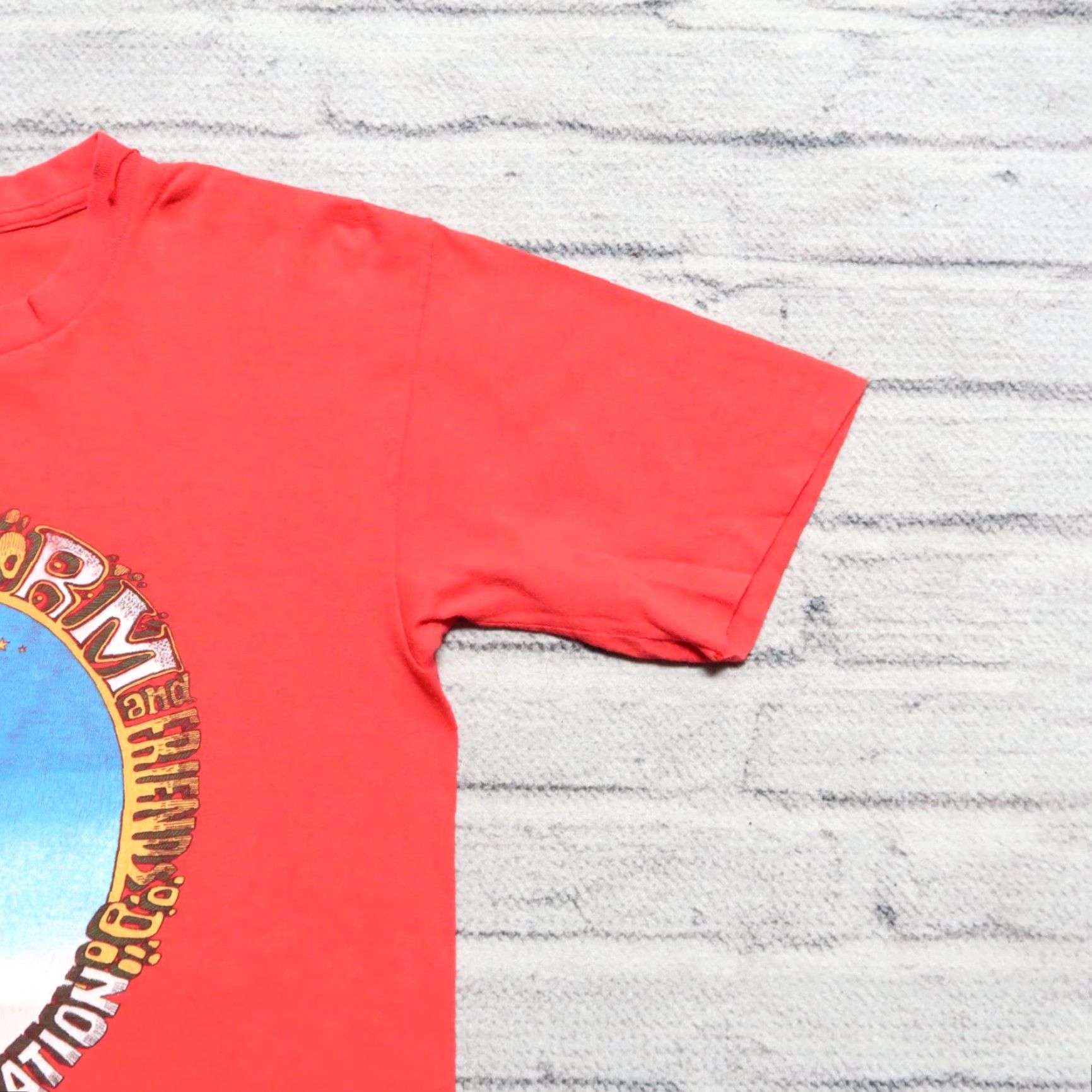 Vintage Vintage Hog Farm & Friends by Wavy Gravy Ken Kesey Shirt M Red Belton T-Shirt Men XS? Size US M / EU 48-50 / 2 - 5 Thumbnail