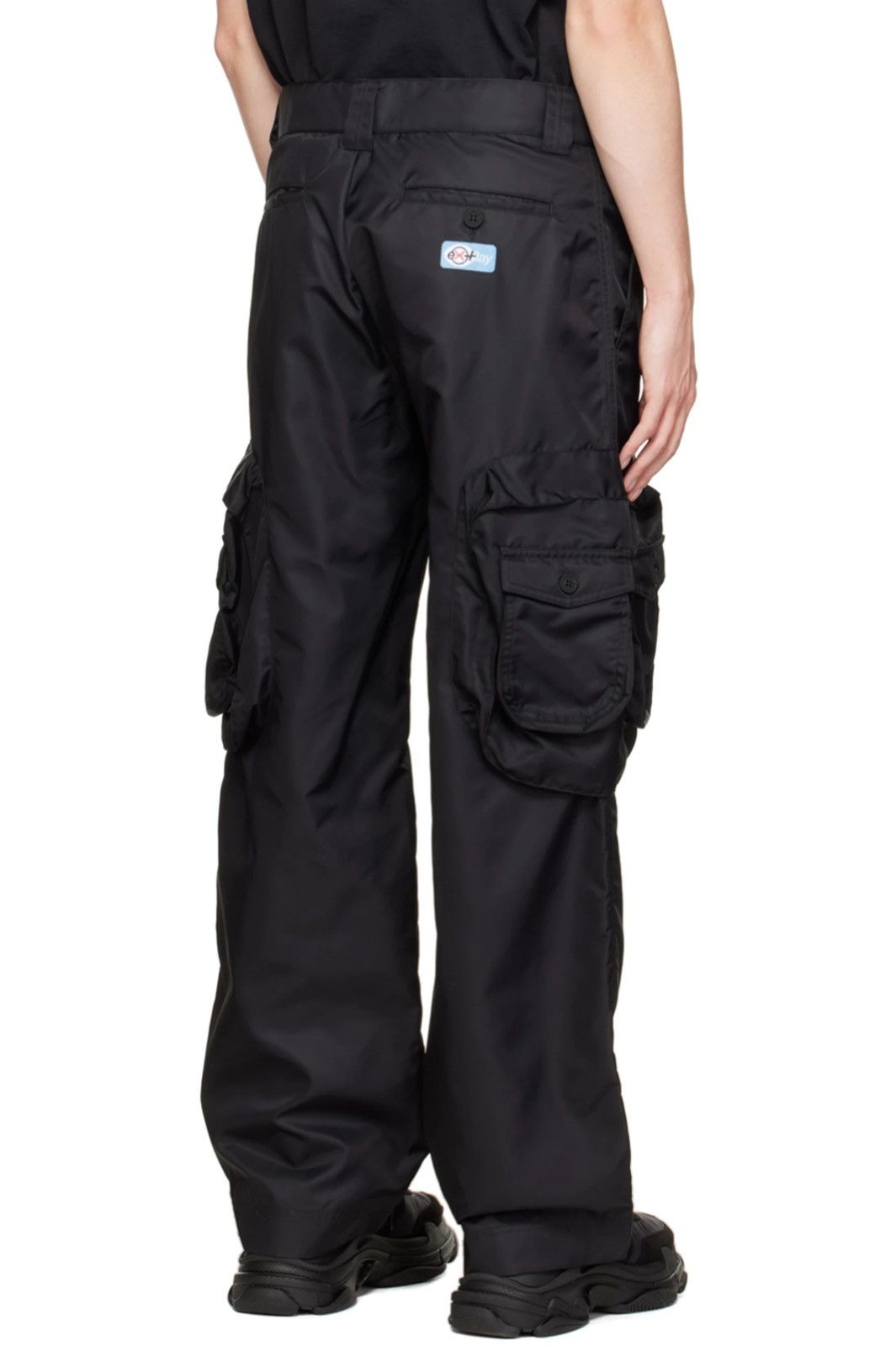 Heron Preston !DS! SS23 Heron Preston X-Ray Track Black Cargo Pants Size US 32 / EU 48 - 4 Thumbnail