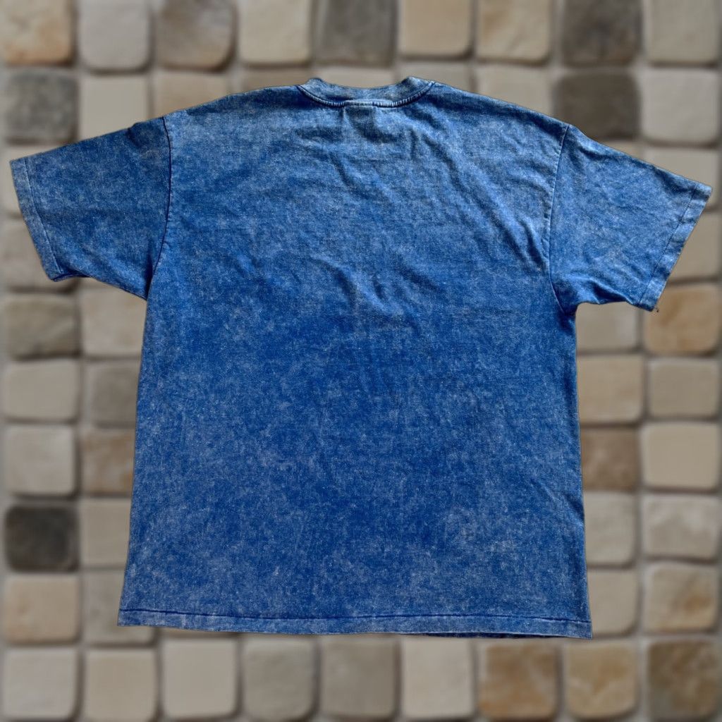 Hanes VINTAGE Hanes Beefy-T T-Shirt Unisex Adults Minnesota Acid Wash 90s Print Made in USA XL Blue 100% Cotton Crew Neck Short Sleeve USA Size US XL / EU 56 / 4 - 1 Thumbnail
