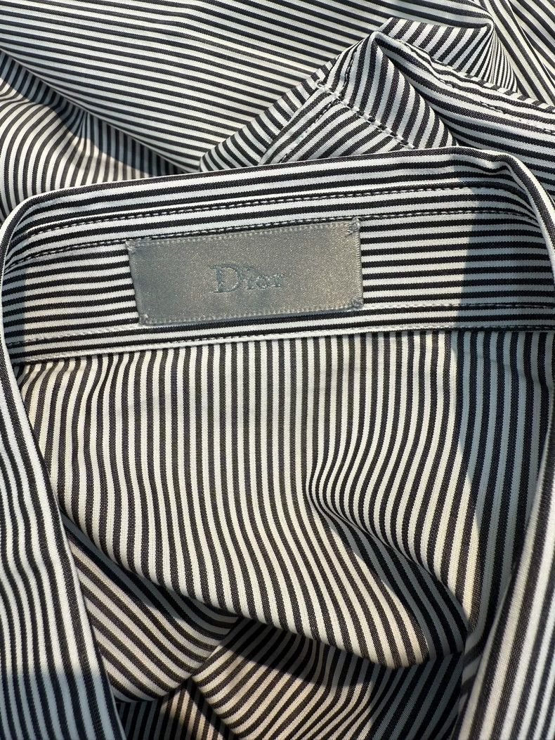 Dior Dior Striped Long Sleeve Shirt 38 Size US S / EU 44-46 / 1 - 6 Thumbnail