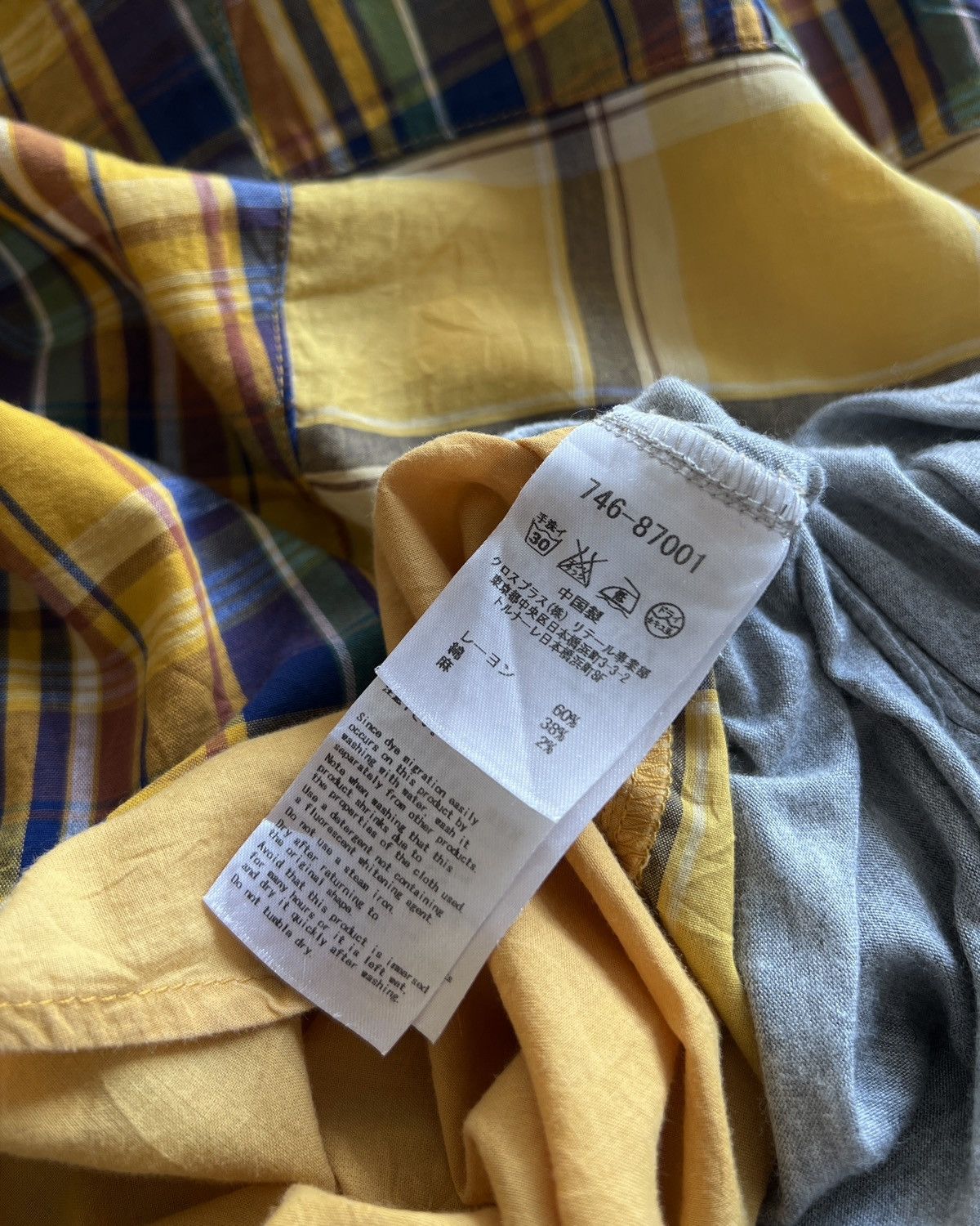 ATSURO TAYAMA × Yohji Yamamoto A/T ATSURO TAYAMA PATCHWORK SHIRT Size S / US 4 / IT 40 - 13 Thumbnail