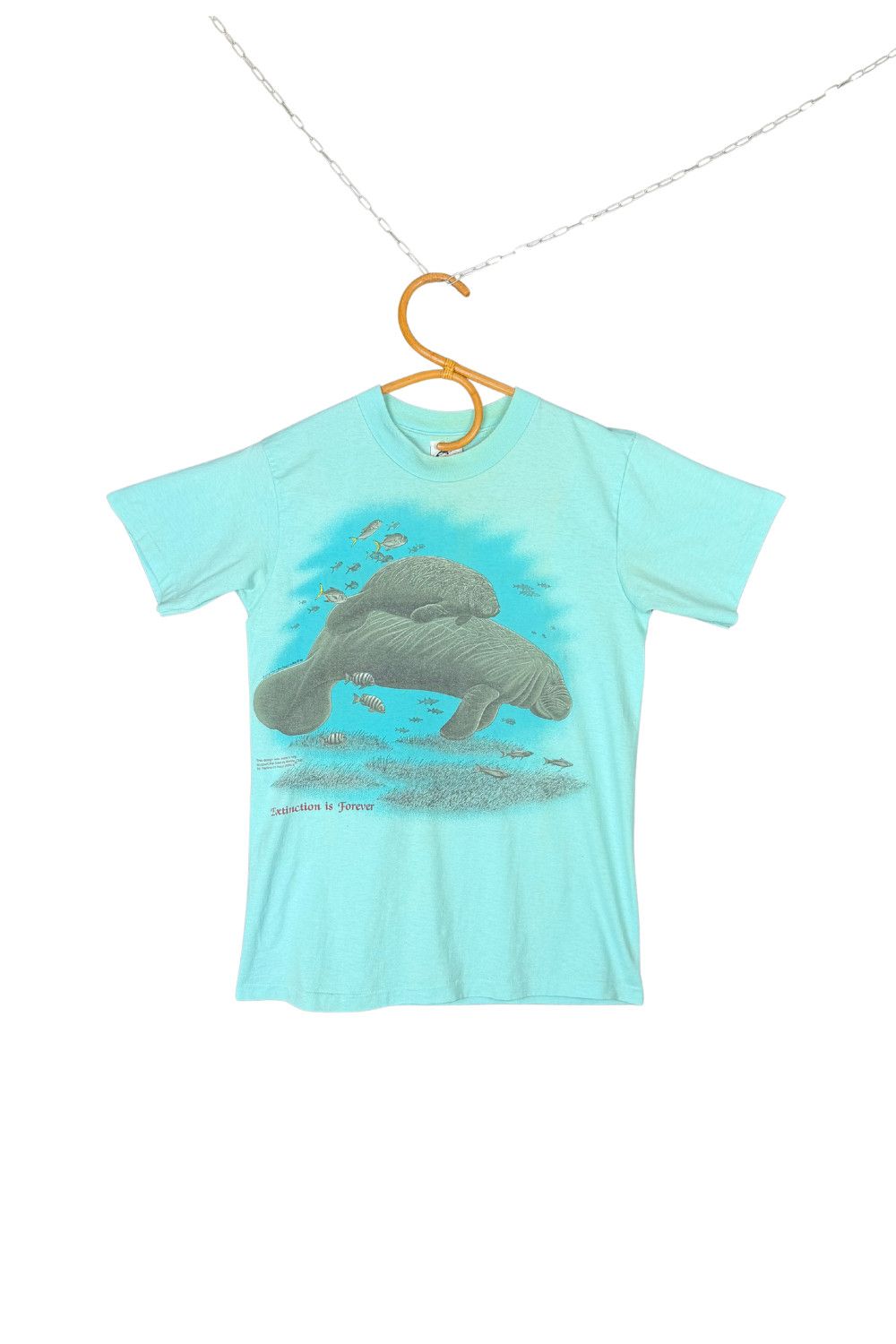 Vintage 80s Harlequin Nature Graphics “Extinction is Forever” Size US M / EU 48-50 / 2 - 1 Thumbnail