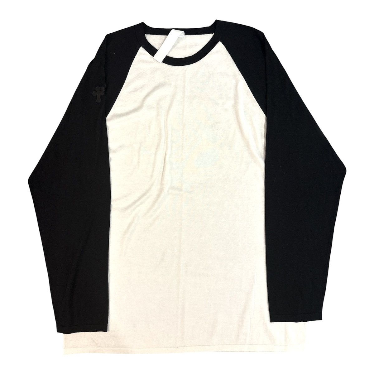 Chrome Hearts TRIPLE CROSS PATCH SILK BLEND RAGLAN BASEBALL TEE Size US XL / EU 56 / 4 - 1 Thumbnail