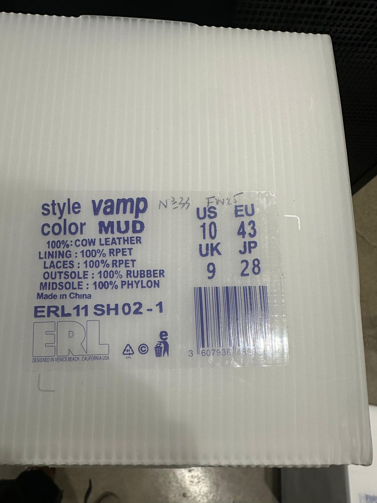 ERL ERL - Vamps Skate Sneaker Dark Brown Size US 10 / EU 43 - 7 Thumbnail