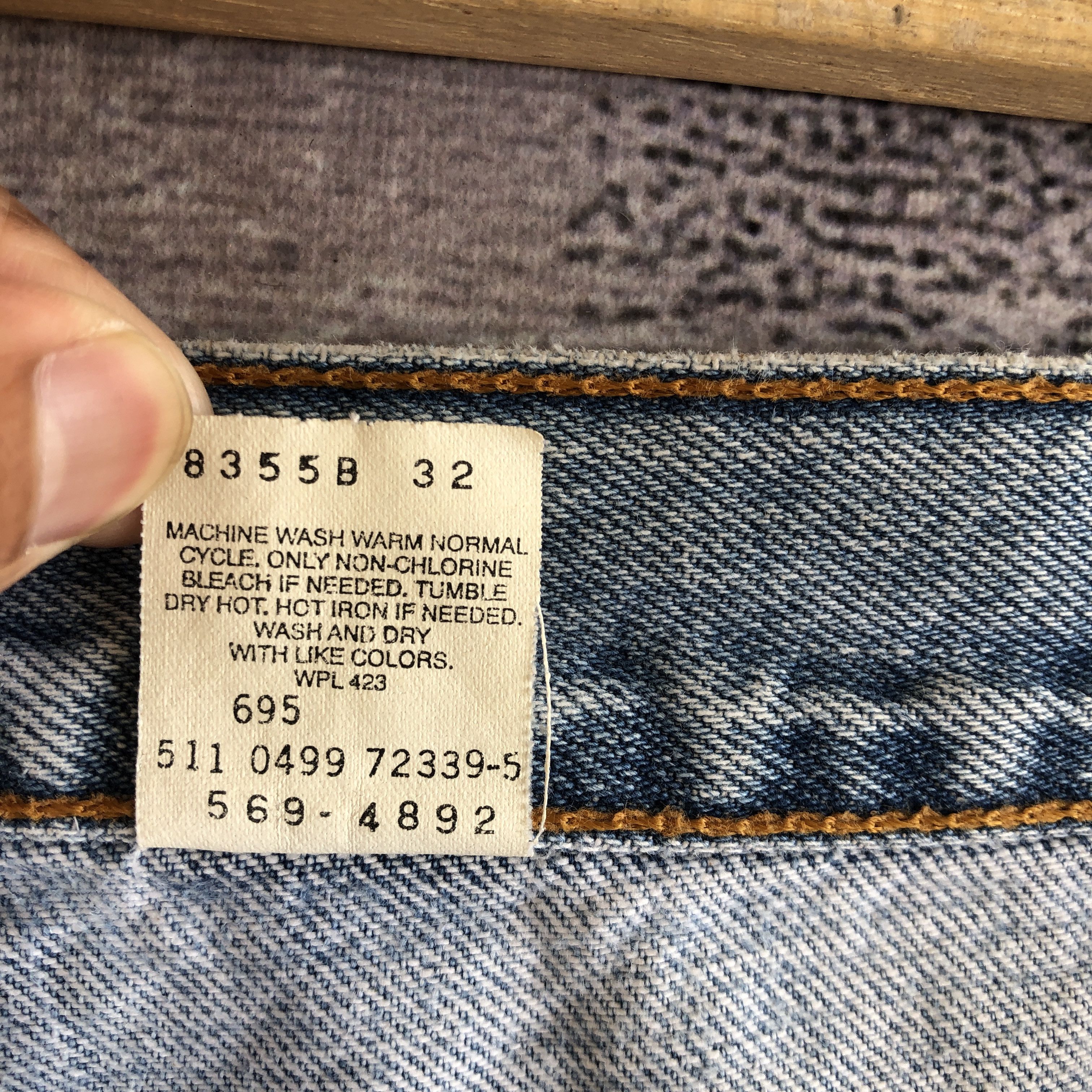 Levi's × Vintage Vintage Levis 569 Sun Faded Baggy Jeans Levi's Ripped Denim Size US 32 / EU 48 - 10 Thumbnail