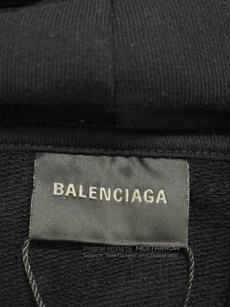 Balenciaga Balenciaga Graffiti Logo Hoodie Black XS. Size US XS / EU 42 / 0 - 3 Thumbnail