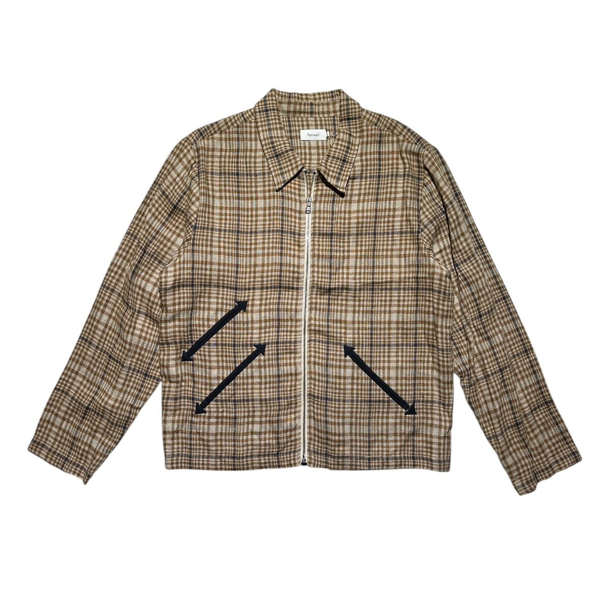 Fanmail Linen plaid zippered jacket Size US L / EU 52-54 / 3 - 1 Thumbnail