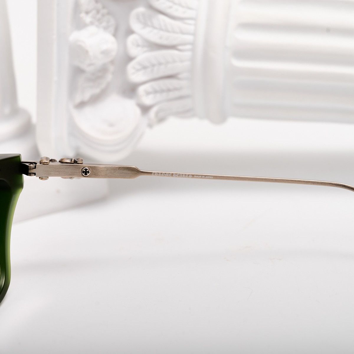 Chrome Hearts CHROME HEARTS TRYDIXAGAIN MATTE DARK OLIVE /ANTIQUE SILVER GLASSES Size ONE SIZE - 4 Thumbnail