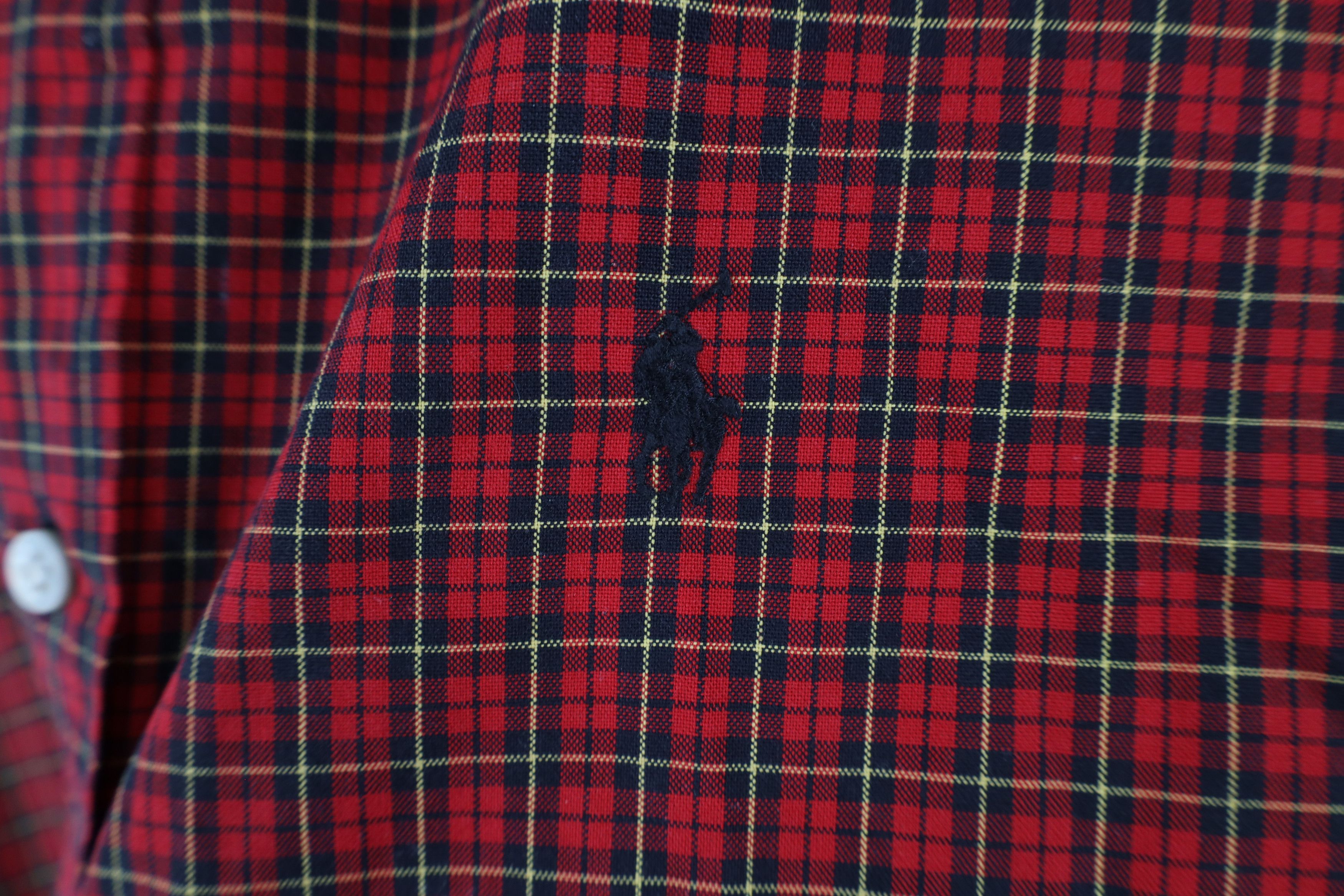 Ralph Lauren × Vintage Vintage 90s Ralph Lauren Collared Button Down Shirt Plaid Size US L / EU 52-54 / 3 - 4 Thumbnail