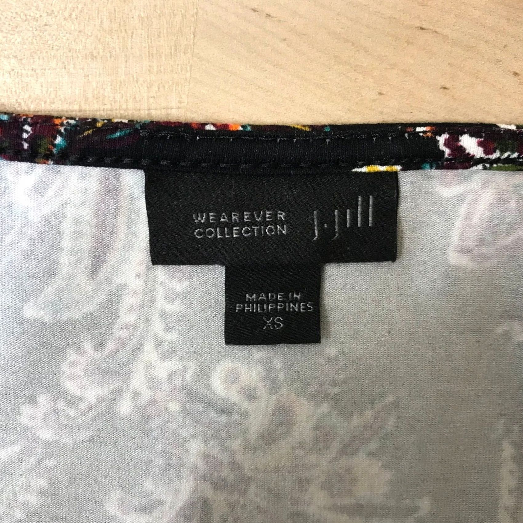 Vintage JJill Wearever Collection XS Black Paisley Print Shift Dress Size XS / US 0-2 / IT 36-38 - 7 Thumbnail