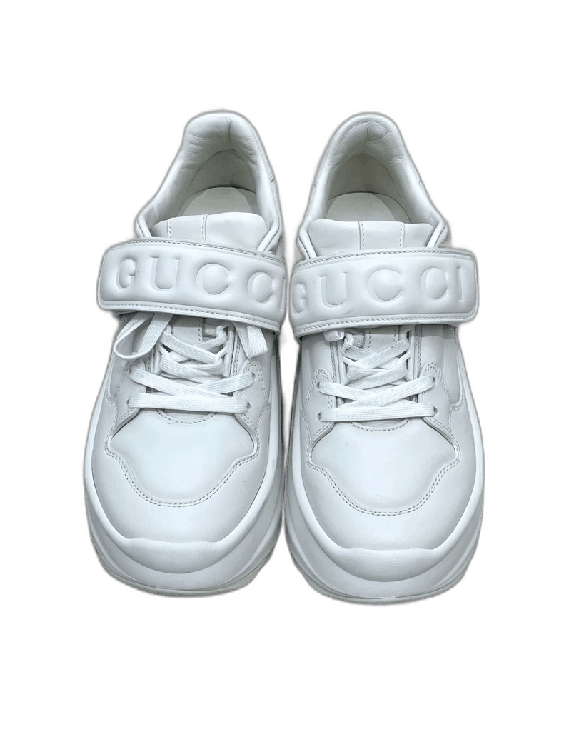 Gucci Gucci White Velcro Platform Dad Sneakers-2506 Size US 4 / IT 34 - 1 Thumbnail