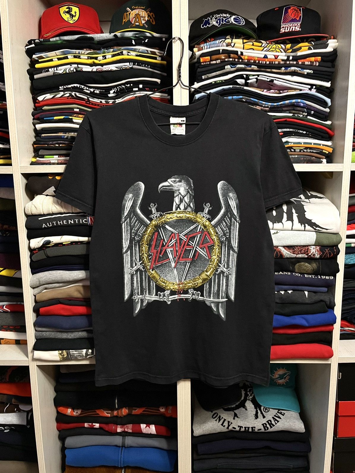 Band Tees Vintage 2003 Slayer Y2K Metal Rock Band Faded T-Shirt M/L Size US L / EU 52-54 / 3 - 1 Thumbnail