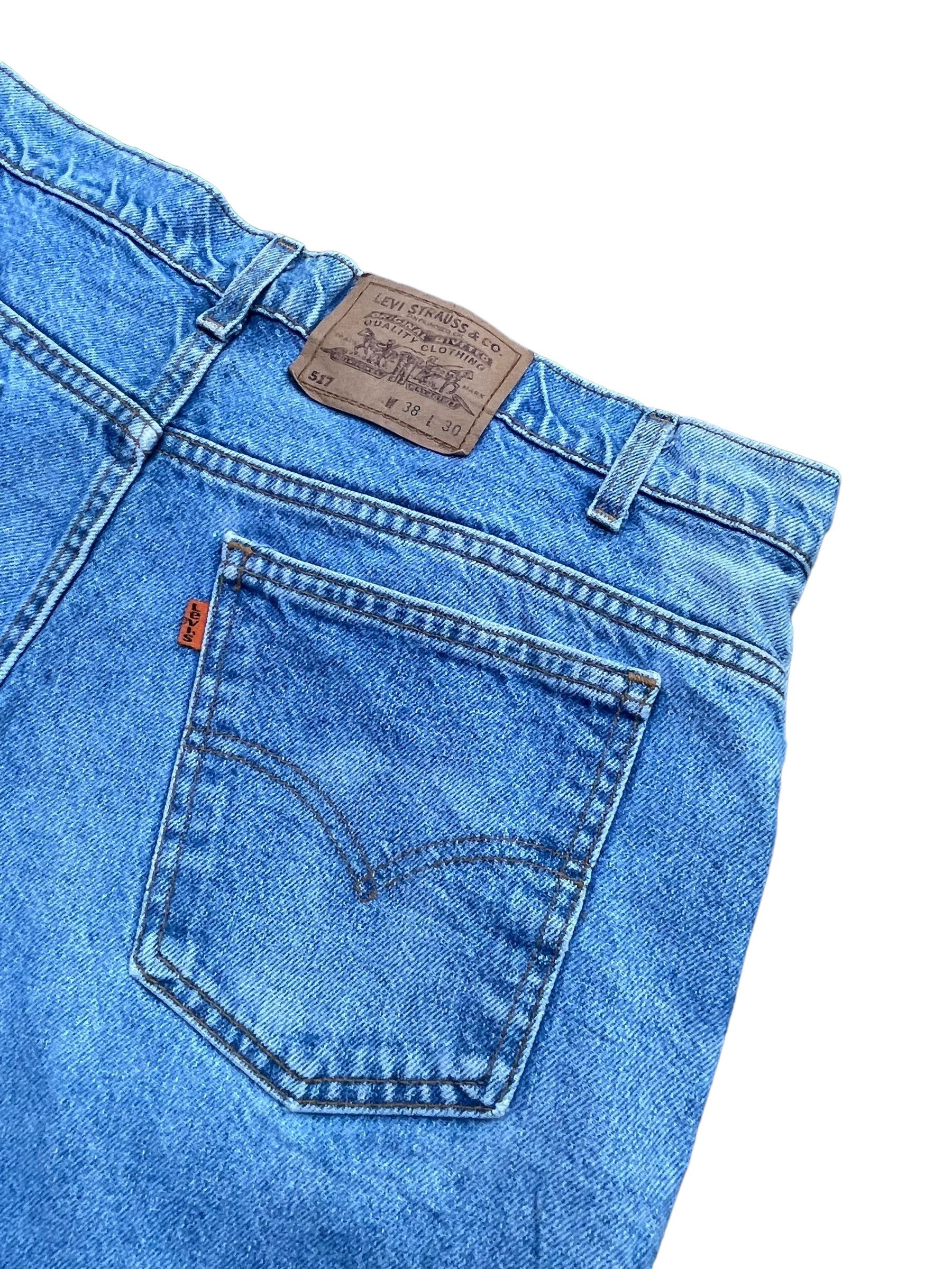 Levi's Vintage 1995 Levis 517 e Orange Tab Denim Short Size US 37 - 4 Thumbnail
