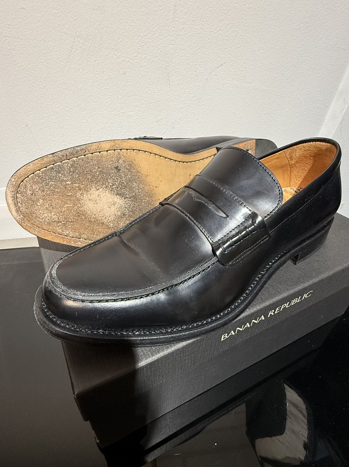 Banana Republic Banana Republic | Leather Penny Loafer Size US 11.5 / EU 44-45 - 6 Thumbnail